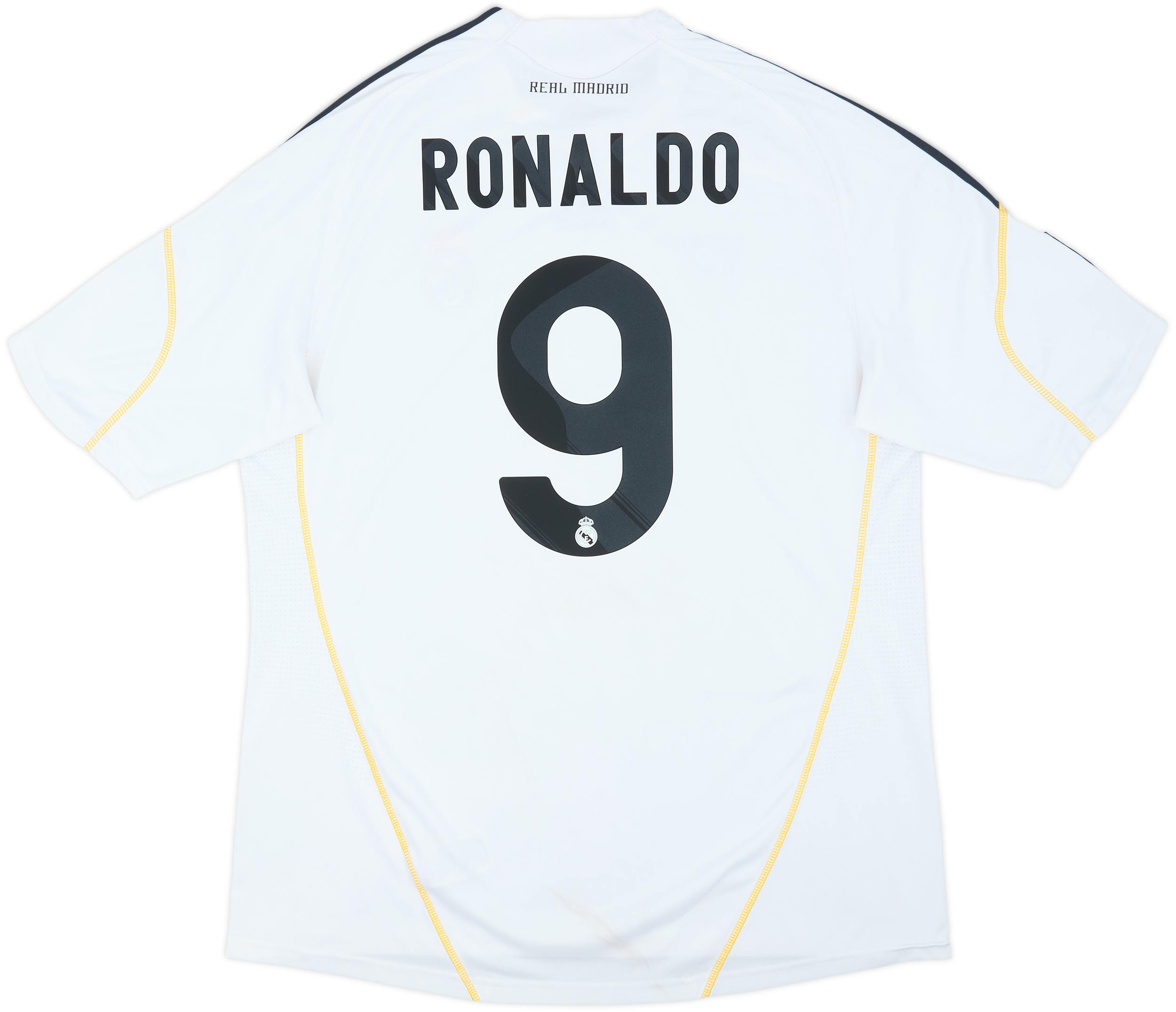 2009-10 Real Madrid Home Shirt Ronaldo #9 - 6/10 - (XL)