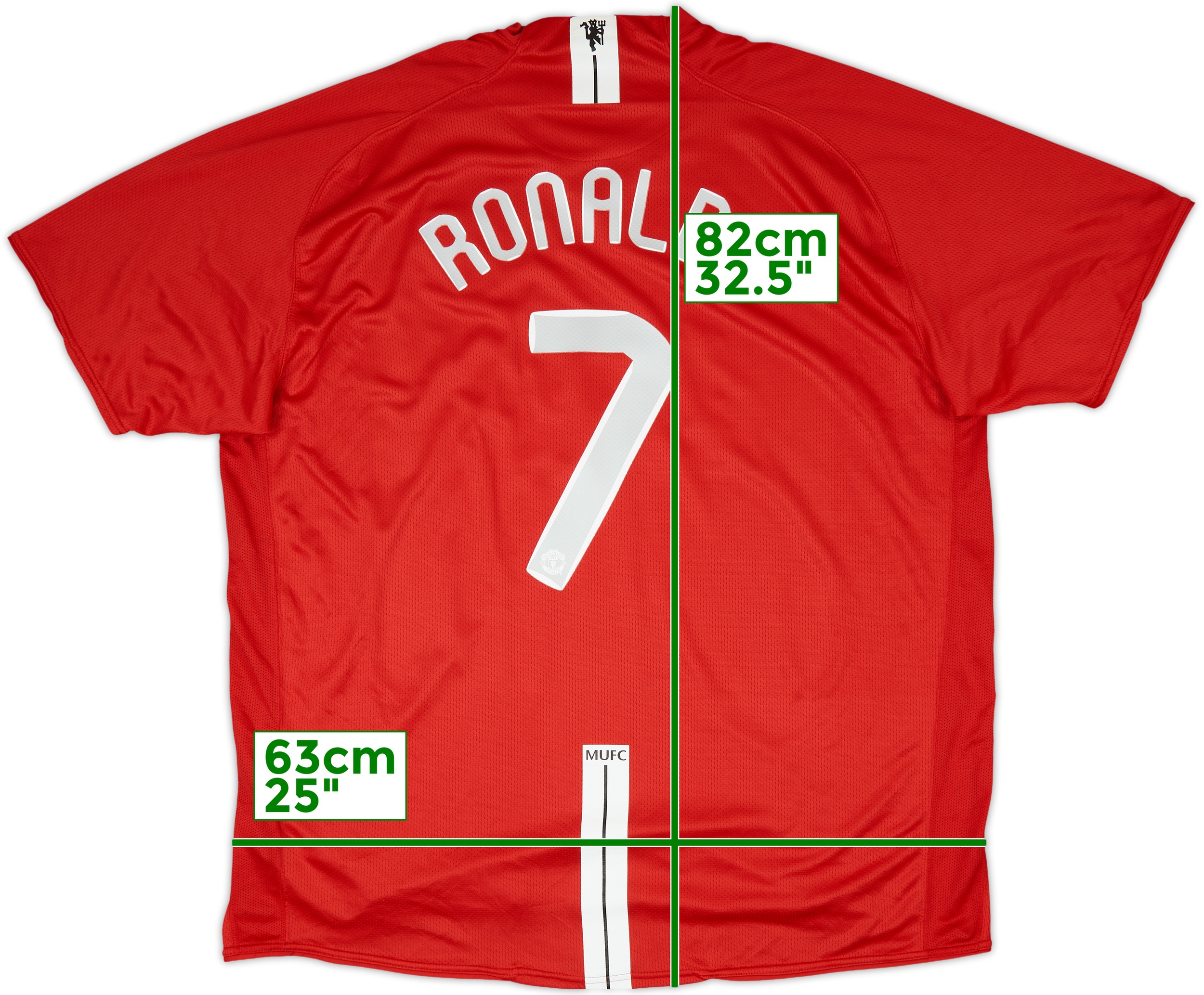 2007-09 Manchester United Home Shirt Ronaldo #7 - 9/10 - (3XL)