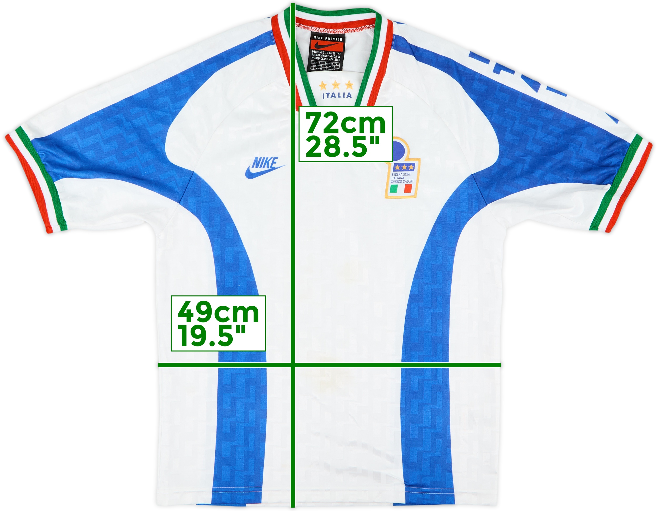イタリア代表ユニフォーム　NIKE製　96〜97年　made in UK 176604657_o1.jpg?