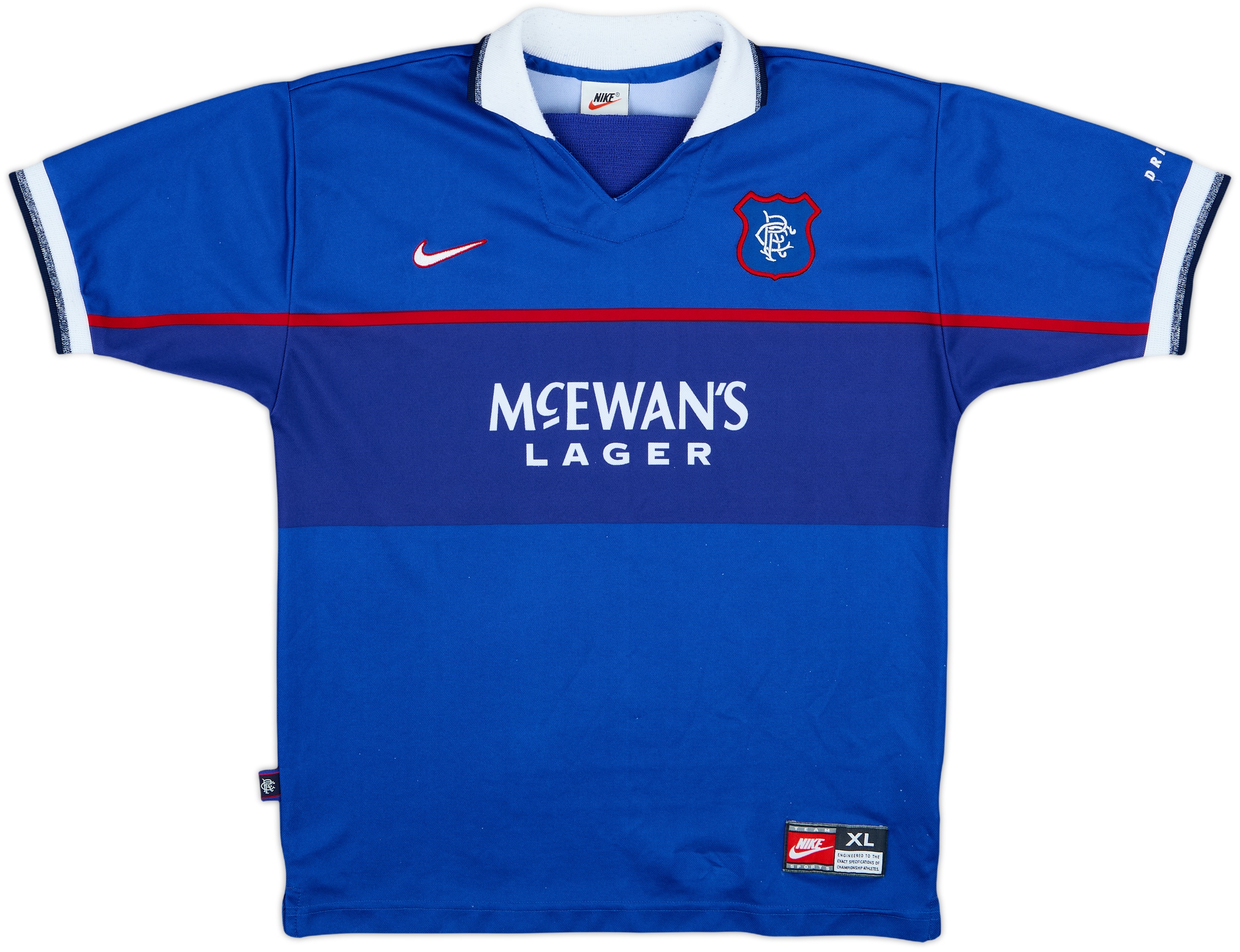 1997-99 Rangers Home Shirt - 8/10 - (XL.Boys)