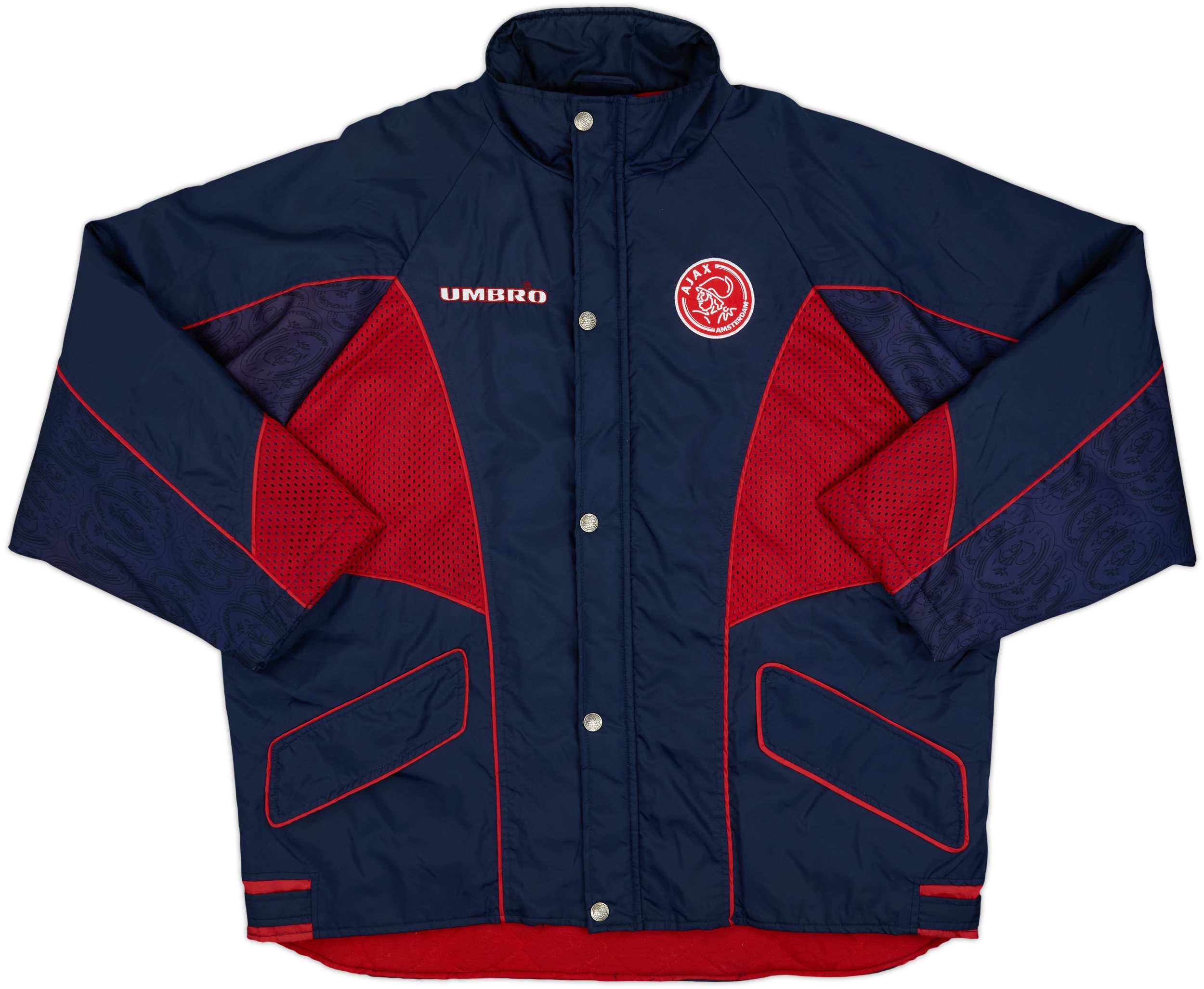 1997-98 Ajax Umbro Padded Rain Jacket - 8/10 - (XL)