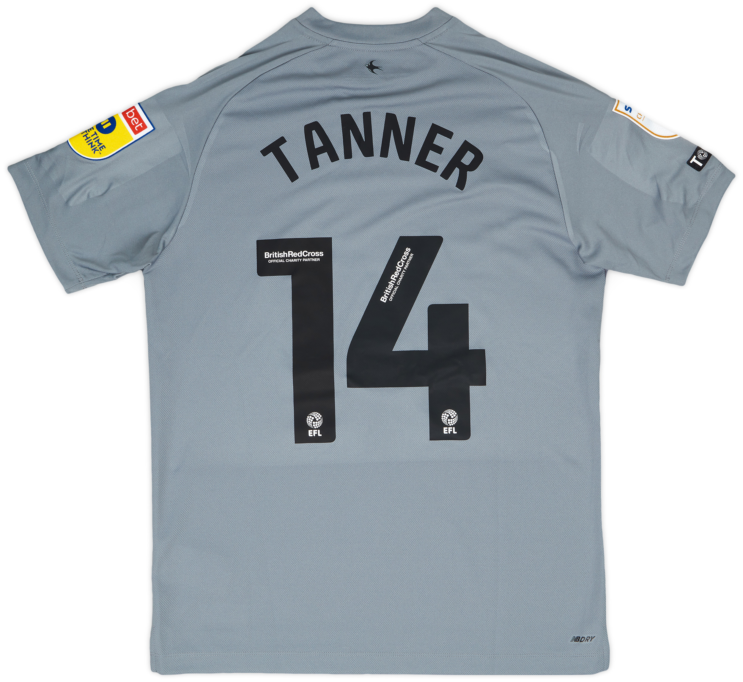 2022-23 Cardiff Match Issue Away Shirt Tanner #14