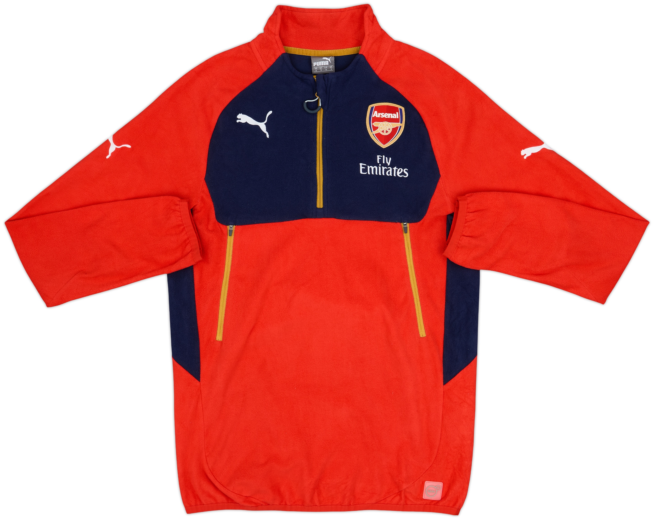 2015-16 Arsenal Puma 1/4 Zip Fleece Top - 8/10 - (S)