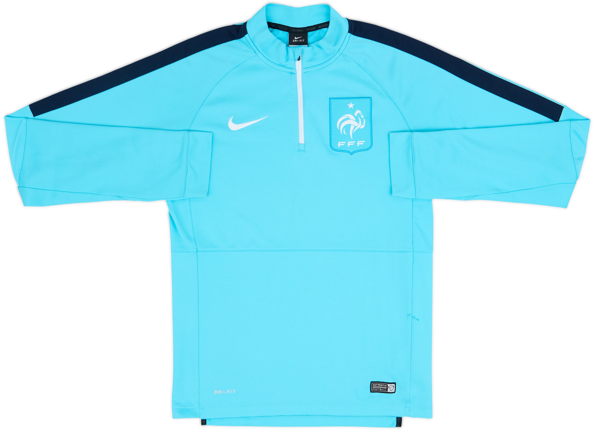 2015-16 France Nike 1/4 Zip Drill Top - 5/10 - (S)