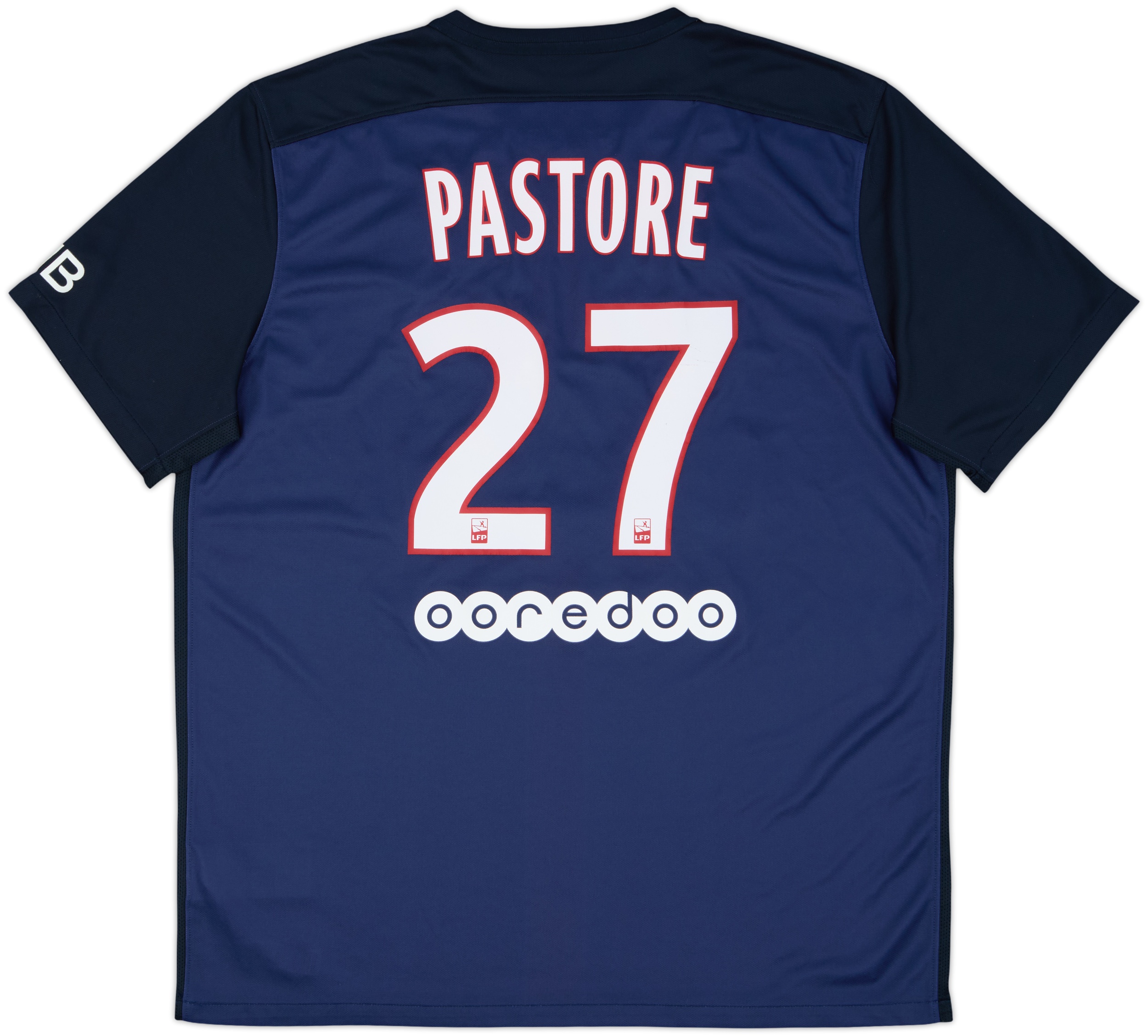 2015-16 Paris Saint-Germain Home Shirt Pastore #27 - 6/10 - (XL)