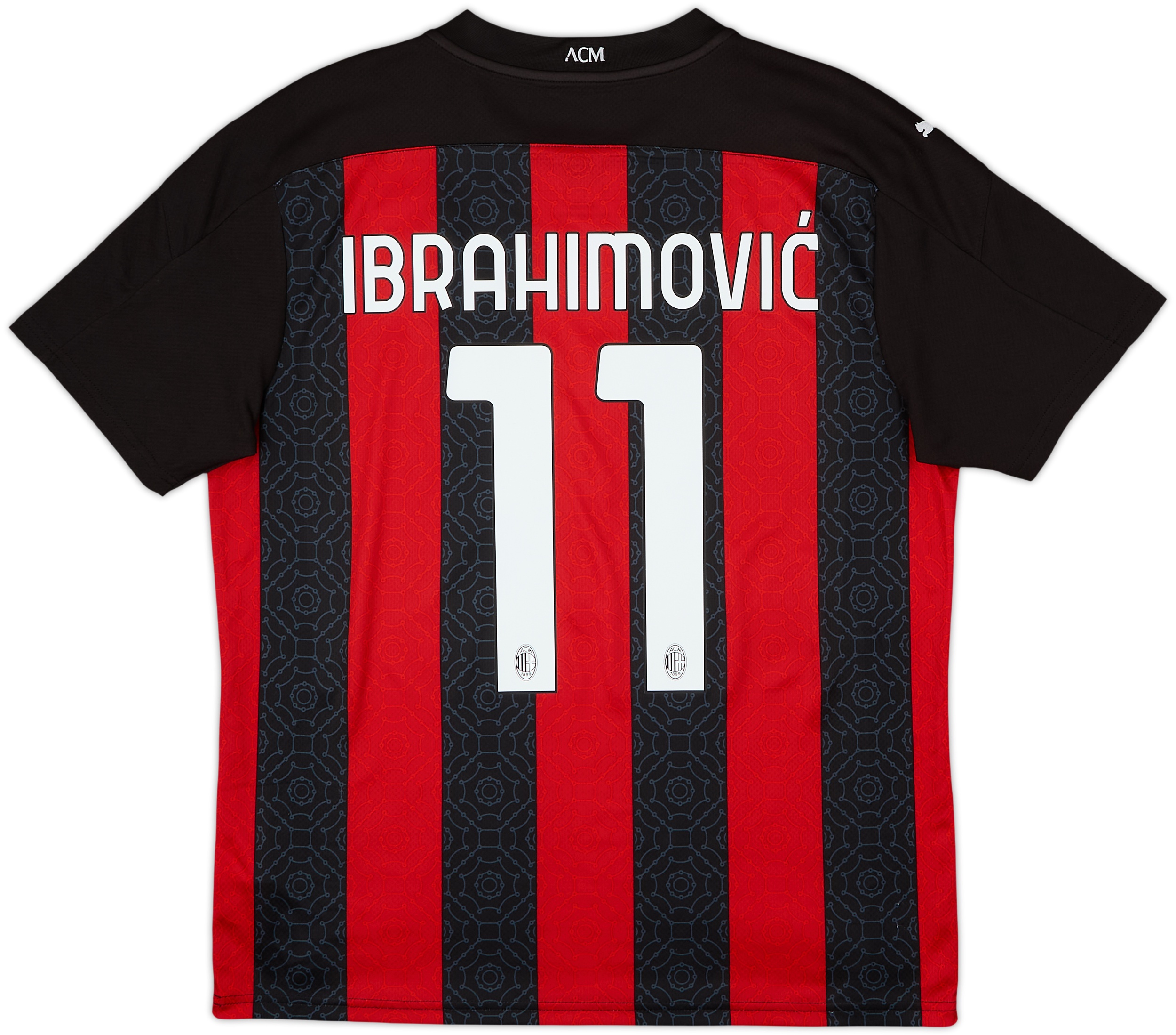 2020-21 AC Milan Home Shirt Ibrahimovic #11 - 10/10 - (L)