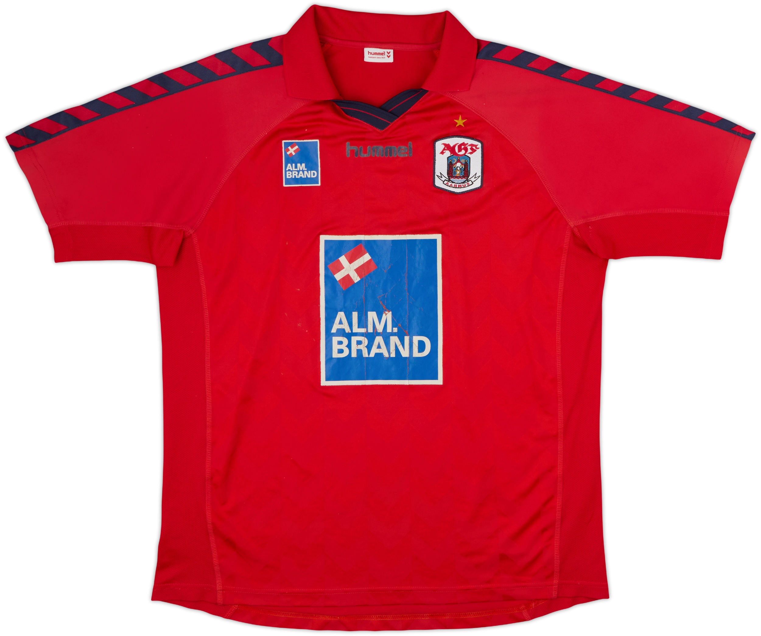 Maillot De Football Hummel AGF Aarhus 2005, Manches Longues, Rouge, Taille L