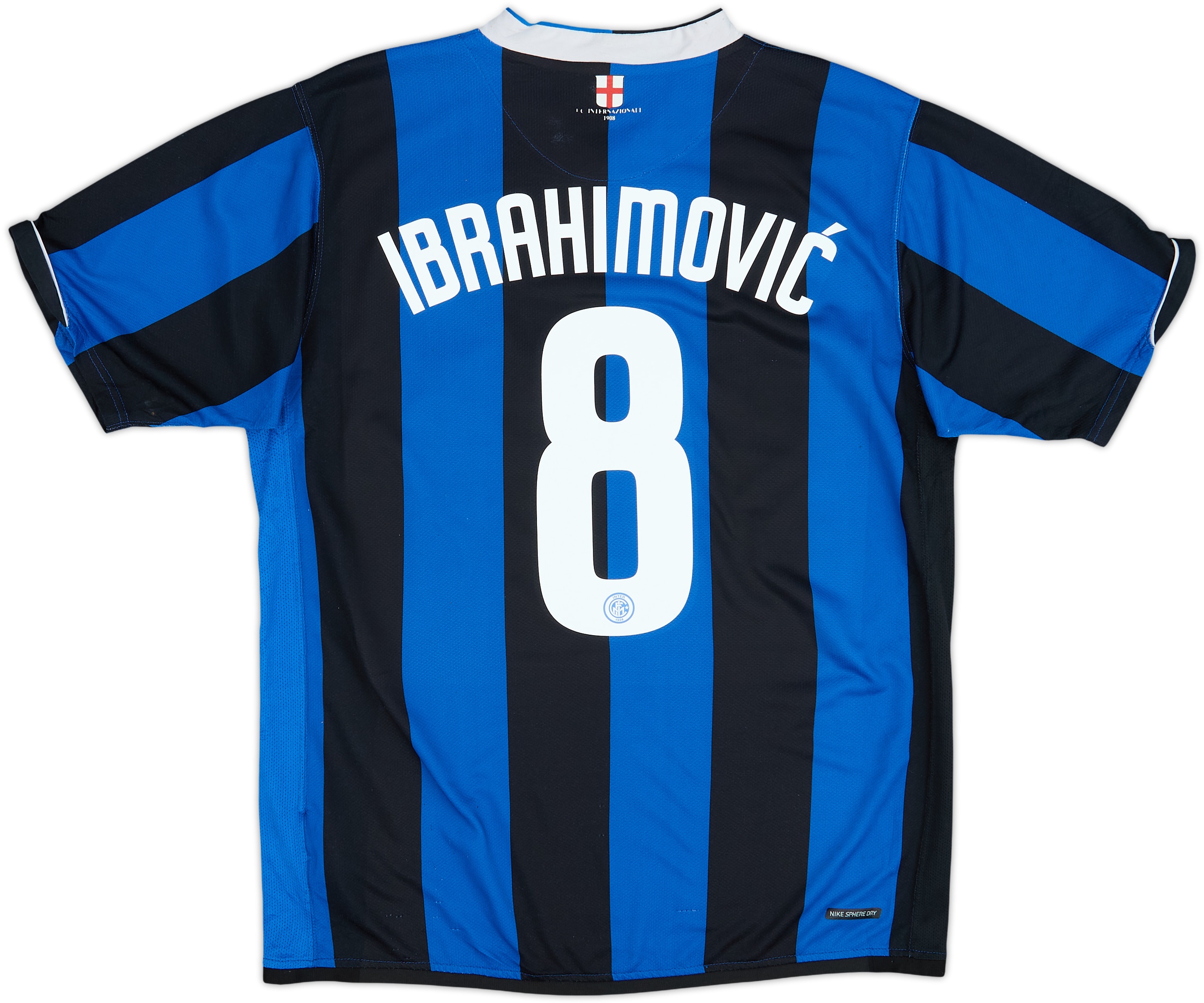 2006-07 Inter Milan Home Shirt Ibrahimovic #8 - 5/10 - (L)