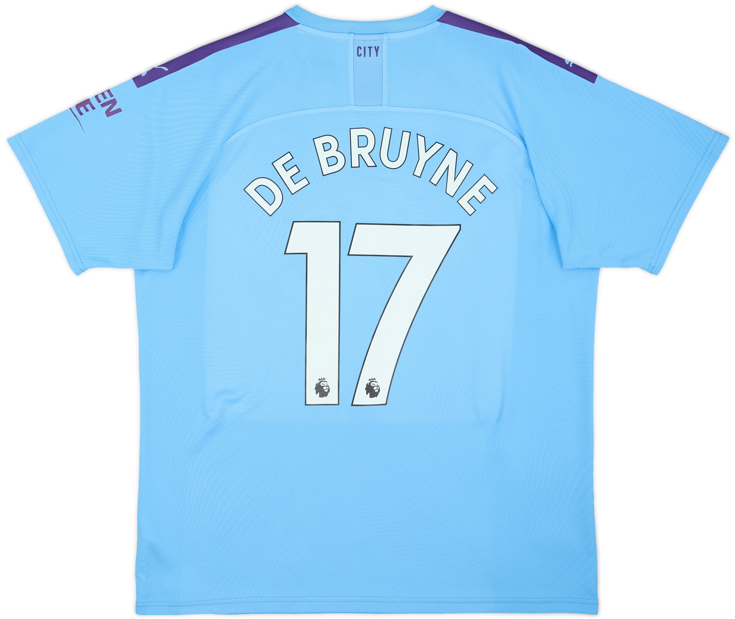 マンチェスター・シティ DE BRUYNE 17 シャツ 2019-20 Manchester City Home Shirt De Bruyne #17 - 6/10 - (XL)