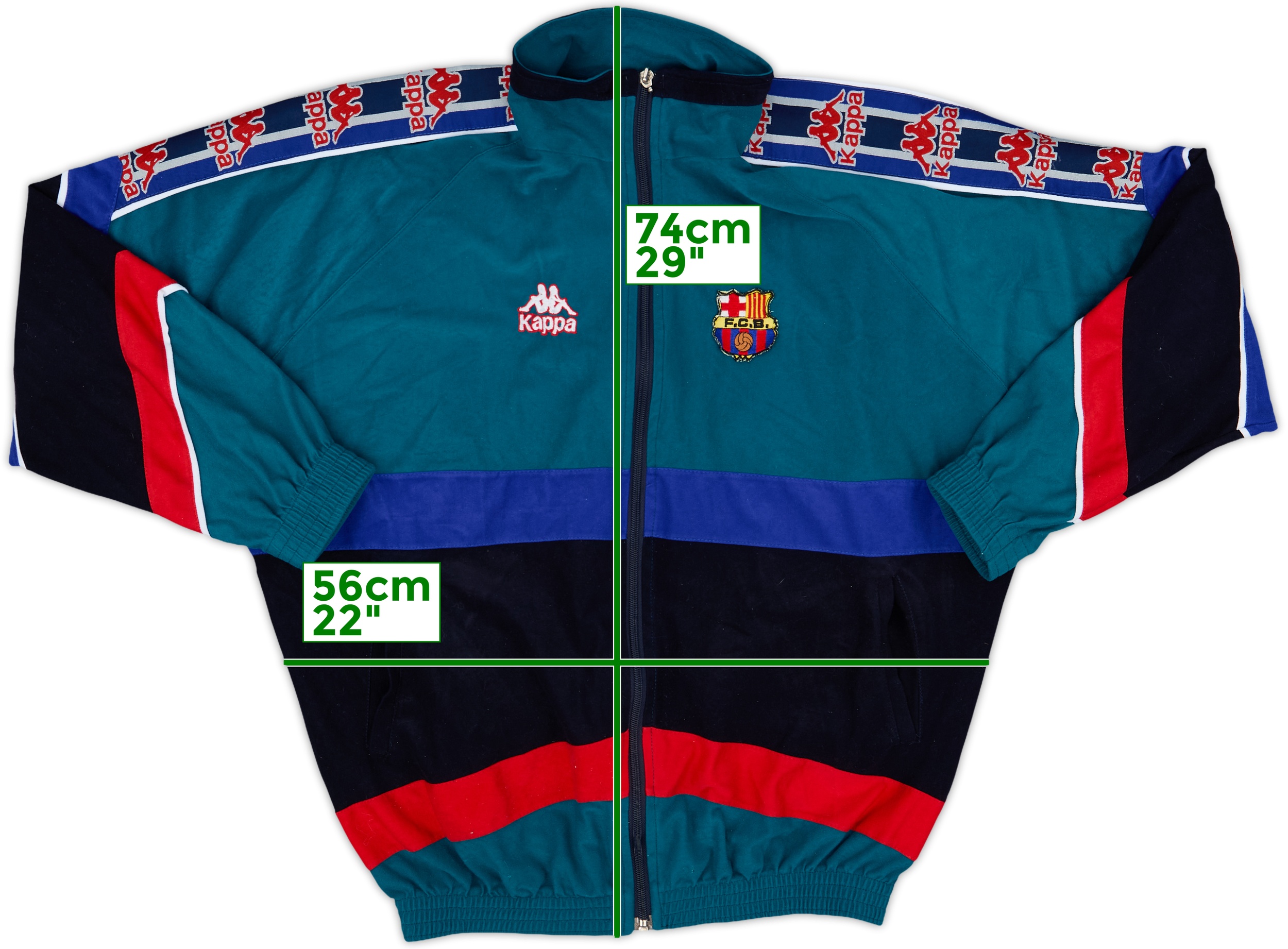 限定アウトレットセール：通販 1995-97 Barcelona Kappa Track Jacket - 8/10 - (L) ウェア