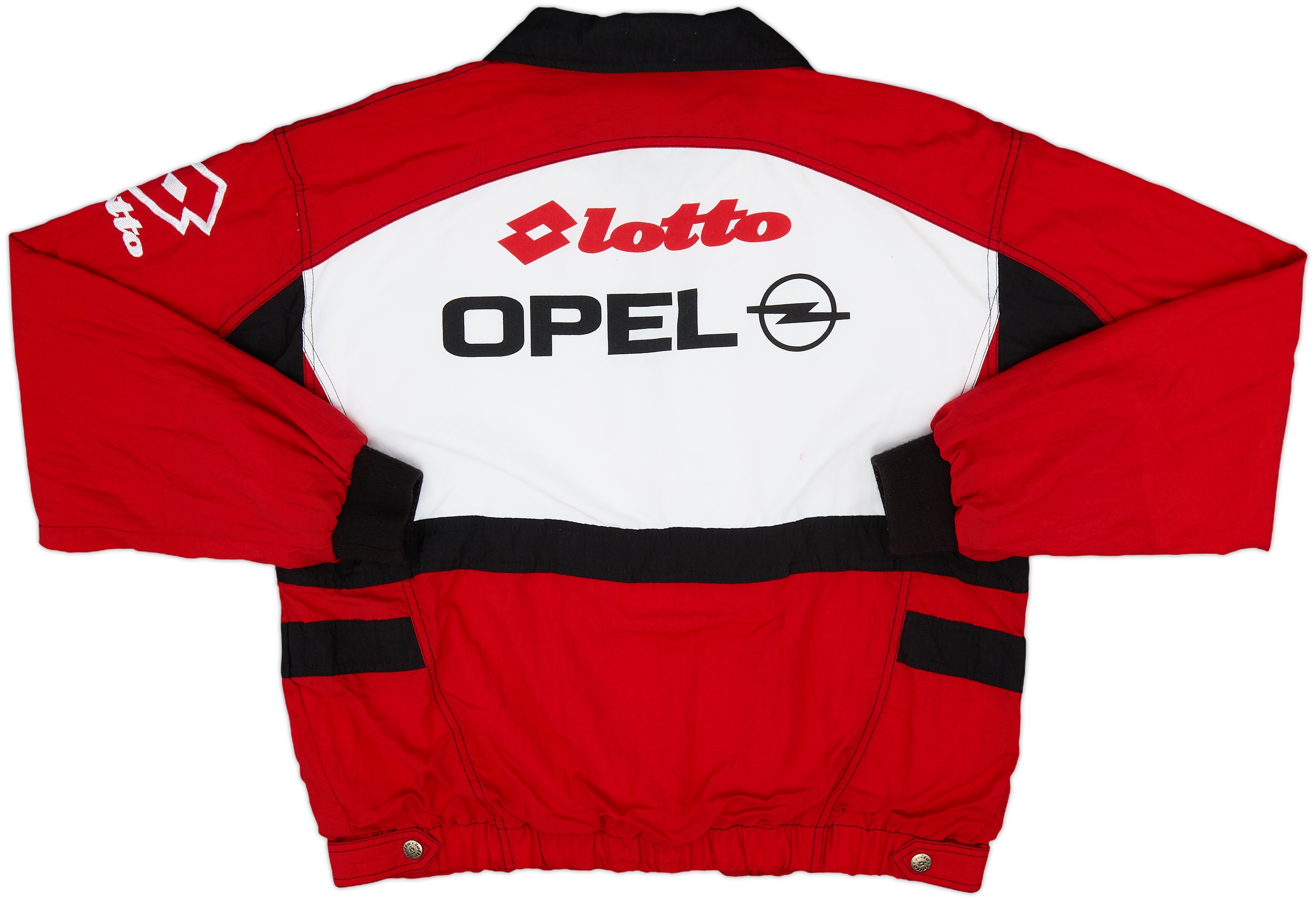 ACミラン　OPEL期　Milan A.C. Lotto 長袖ジャージ 赤黒 ACミラン OPEL期 Milan A.C. Lotto 長袖ジャージ 赤黒