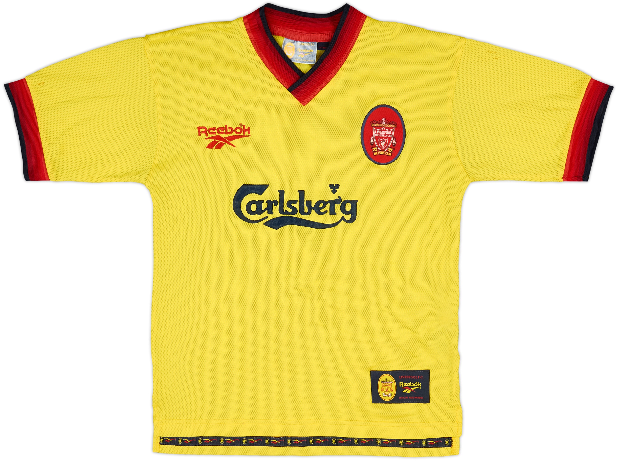 1997-99 Liverpool Away Full Kit McManaman #7 - 6/10 - (XL.Boys)