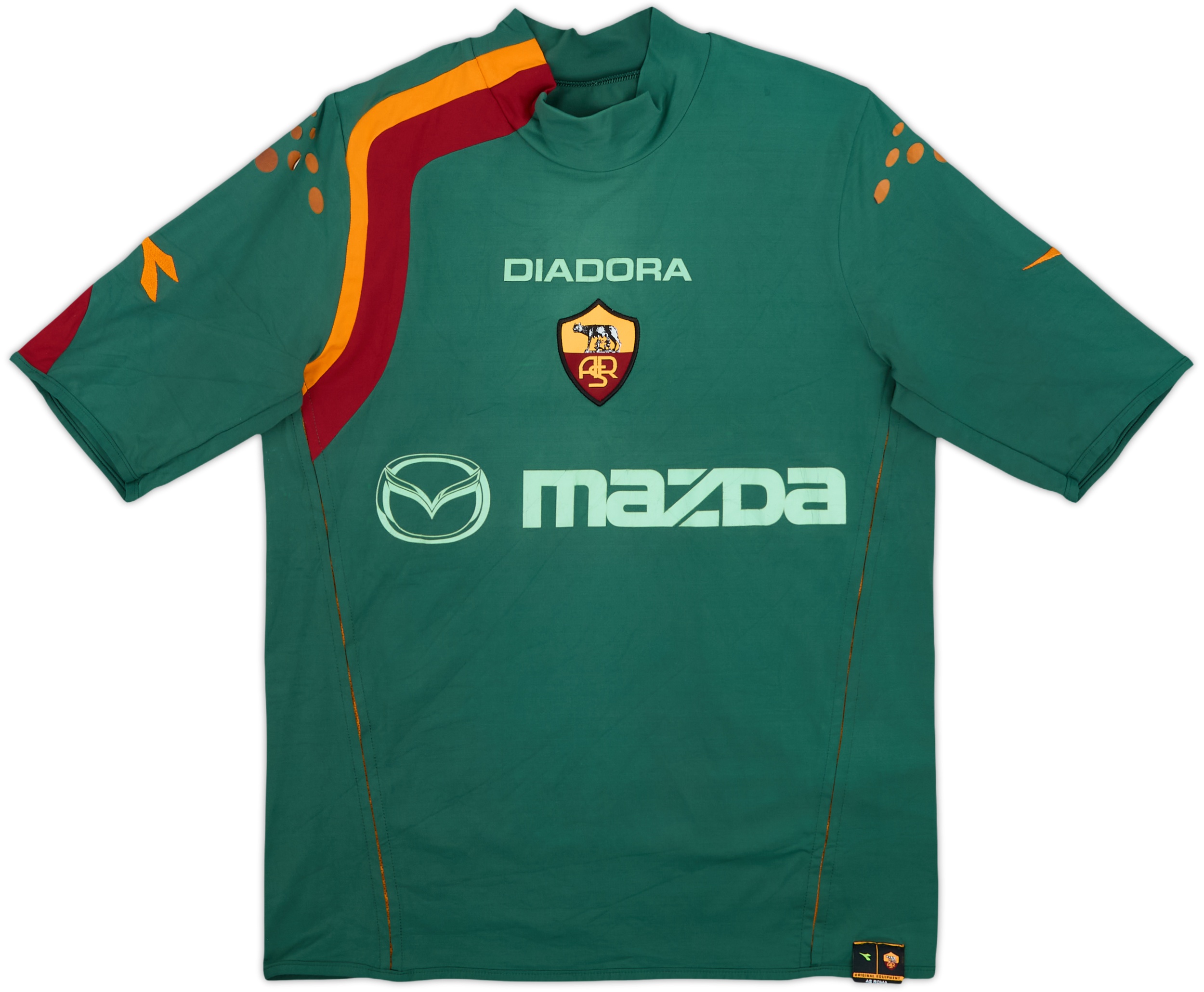 ASローマ DIADORA シャツ 半袖 ホワイト/オレンジ 海外サイズ]ディアドラ(Diadra) 2021 SS メンズ EASY TENNIS