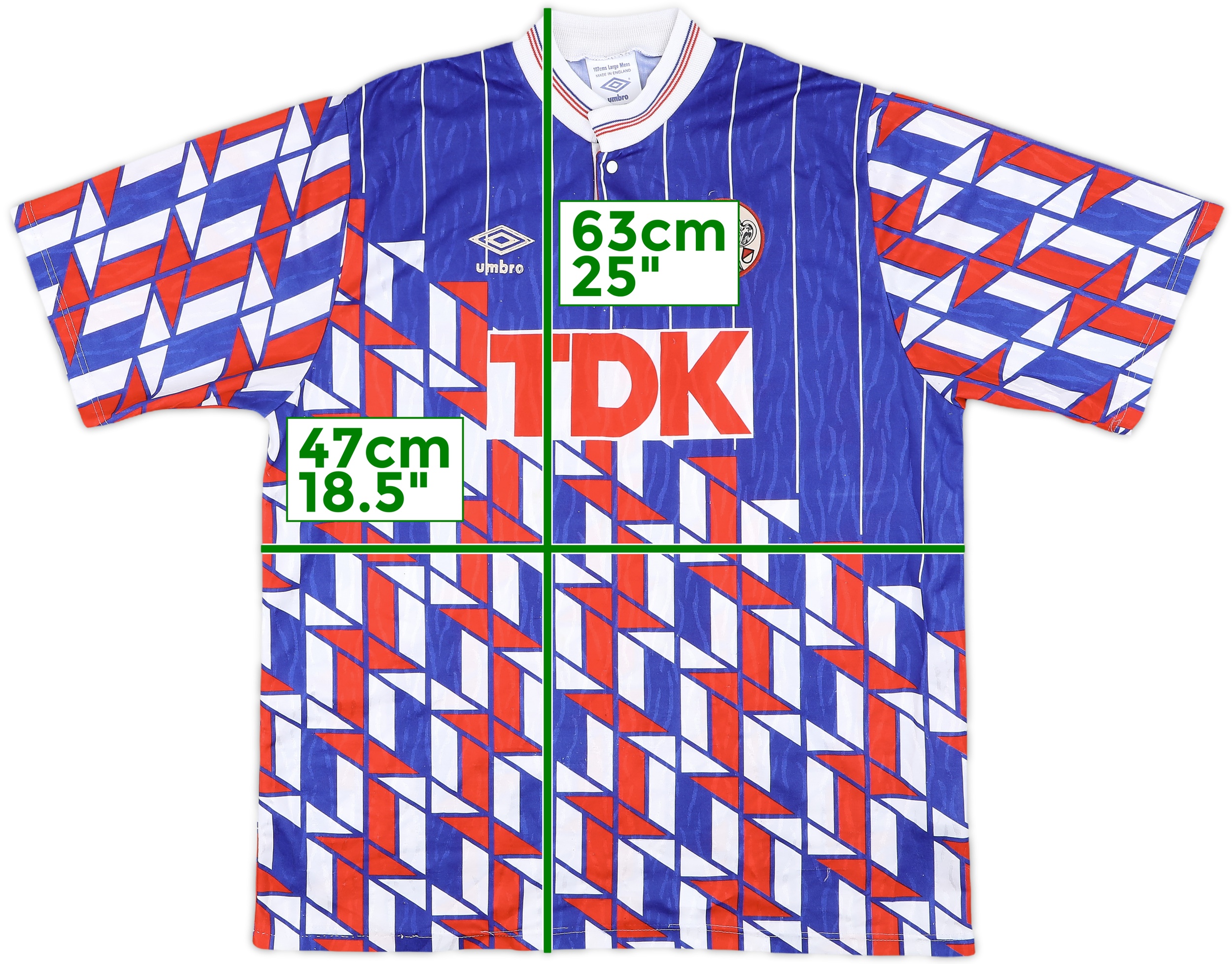 アヤックス90sユニフォーム AJAX 1991 1993 HOME SHIRT FOOTBALL SOCCER JERSEY UMBRO MENS SIZE