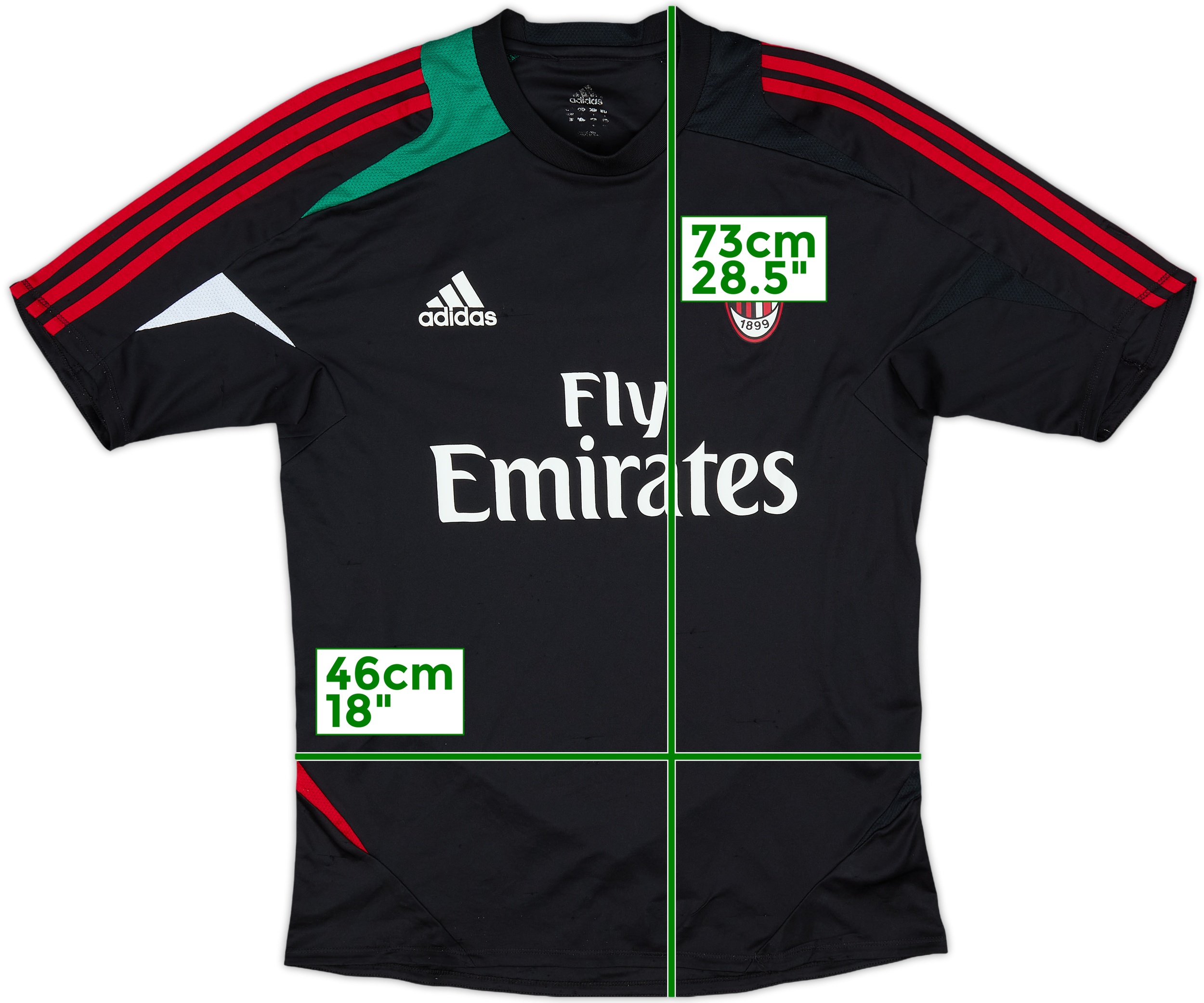 AC MILAN ADIDAS 2015/2016 FOOTBALL SOCCER AWAY JERSEY #10