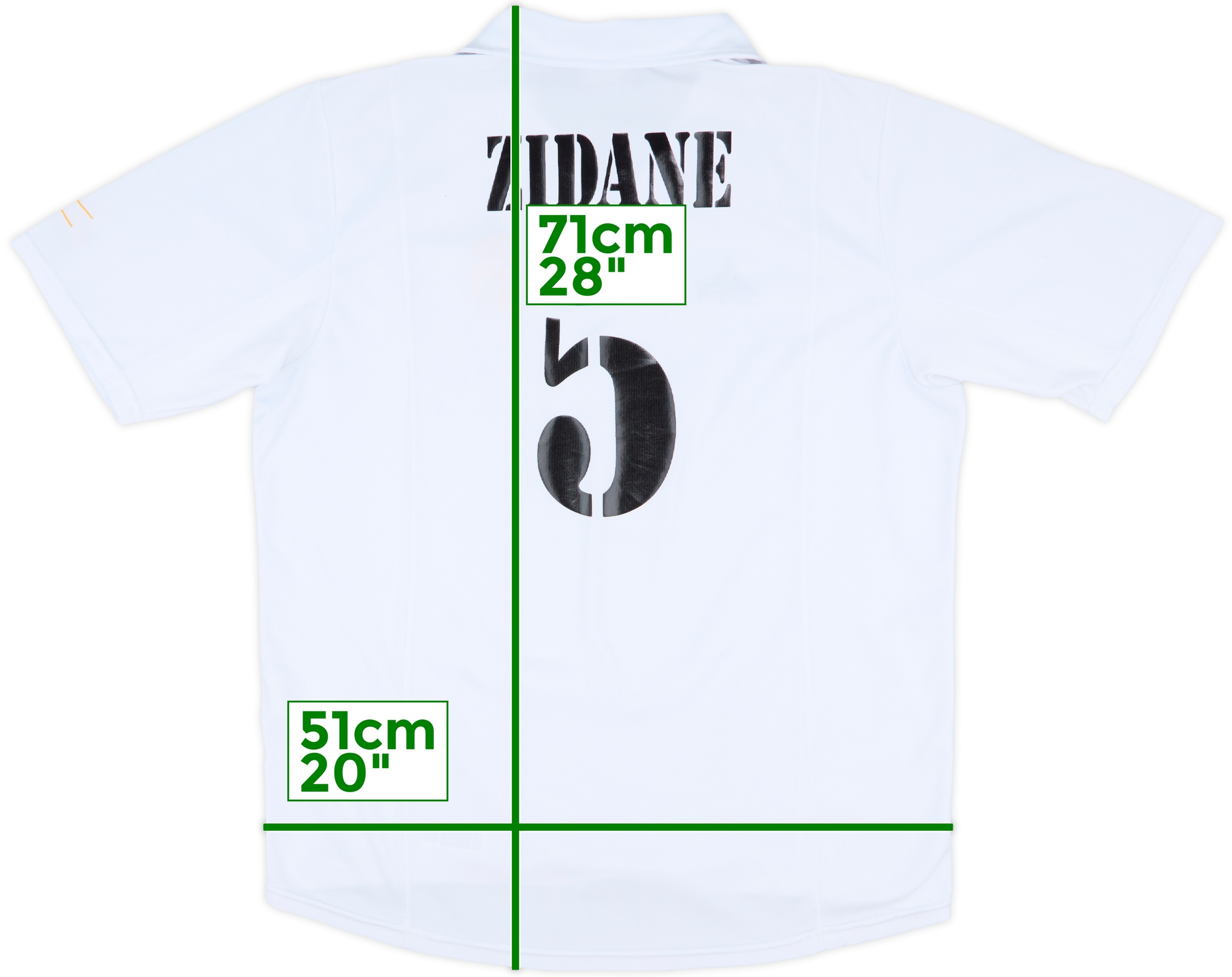 2002-03 Real Madrid Centenary Home Shirt Zidane #5 - 6/10 - (XL)