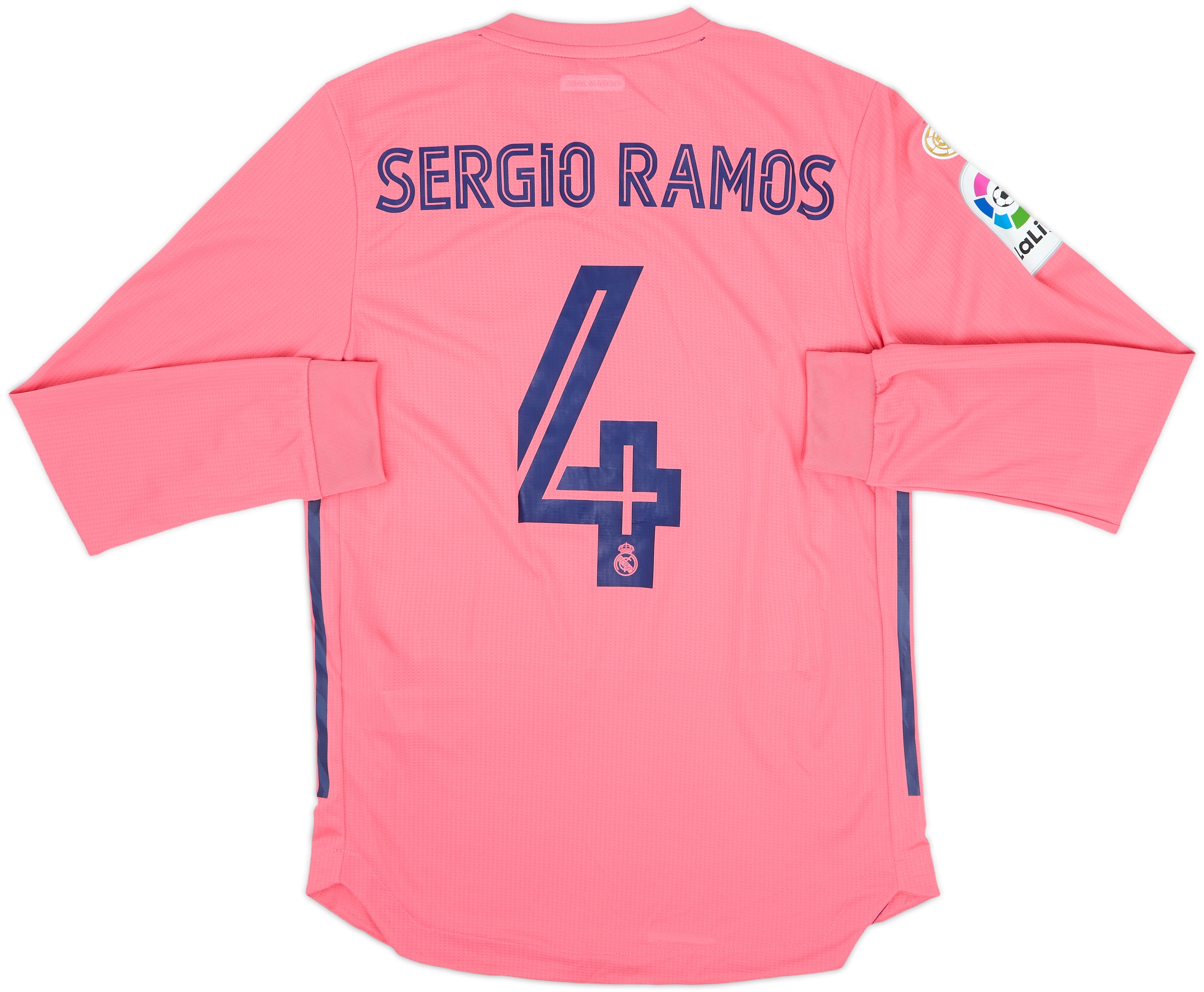 2020-21 Real Madrid Authentic Away L/S Shirt Sergio Ramos #4 (M)