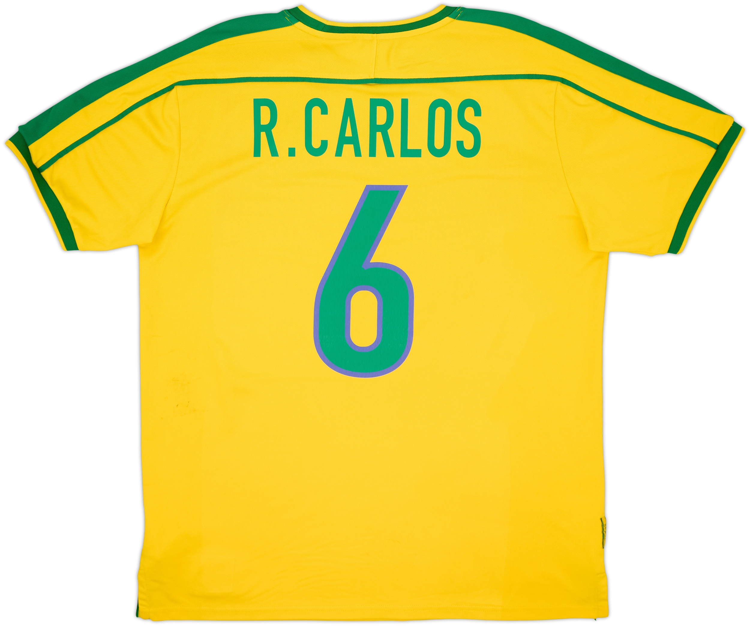NIKE ブラジル代表 R.CARLOS 6番 ユニフォーム 2008 Brazil '1998-00' Nike Reissue Home Shirt R.Carlos #6 - 7/10