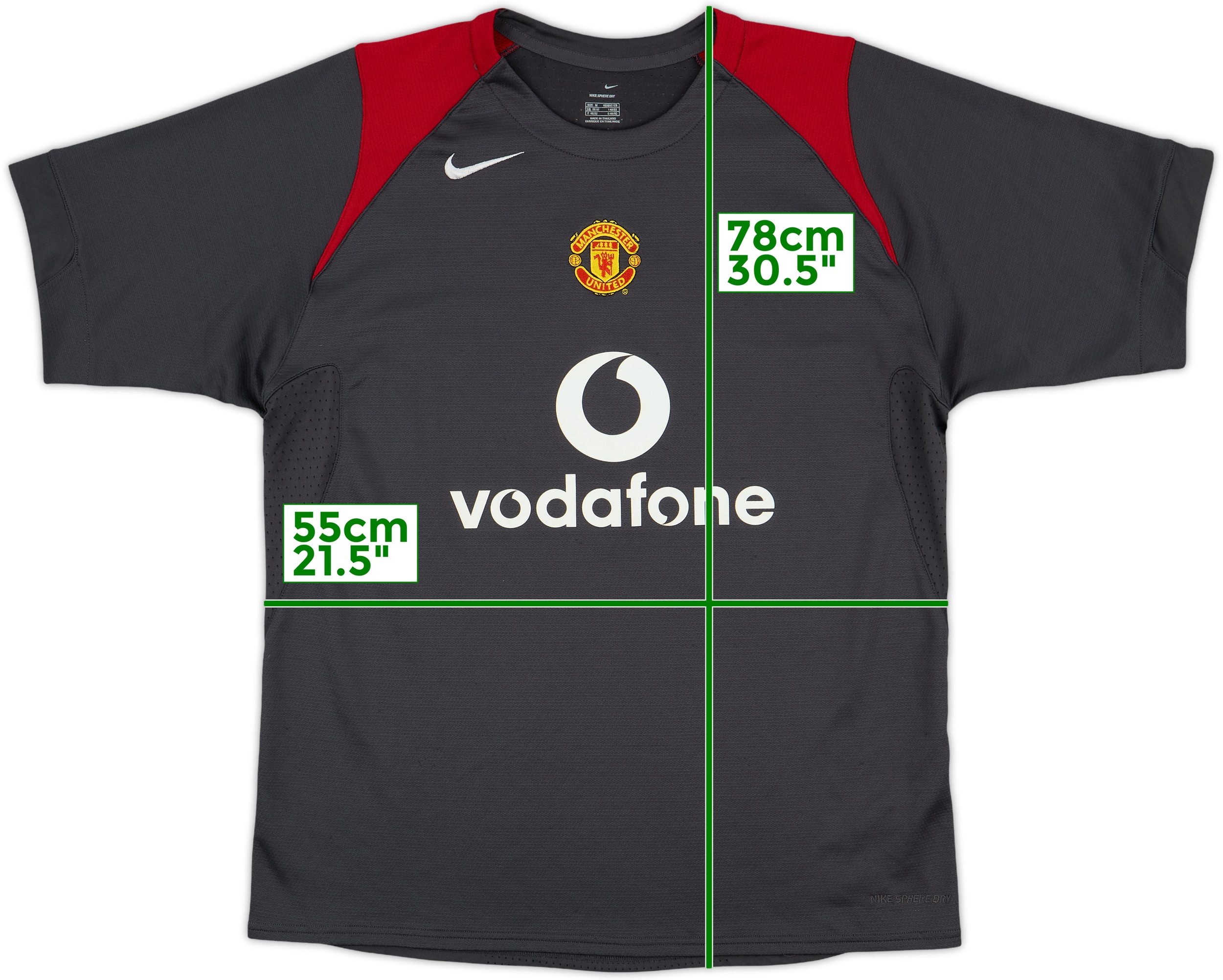 2005-06 Manchester United Nike Training Shirt - 9/10 - (M)
