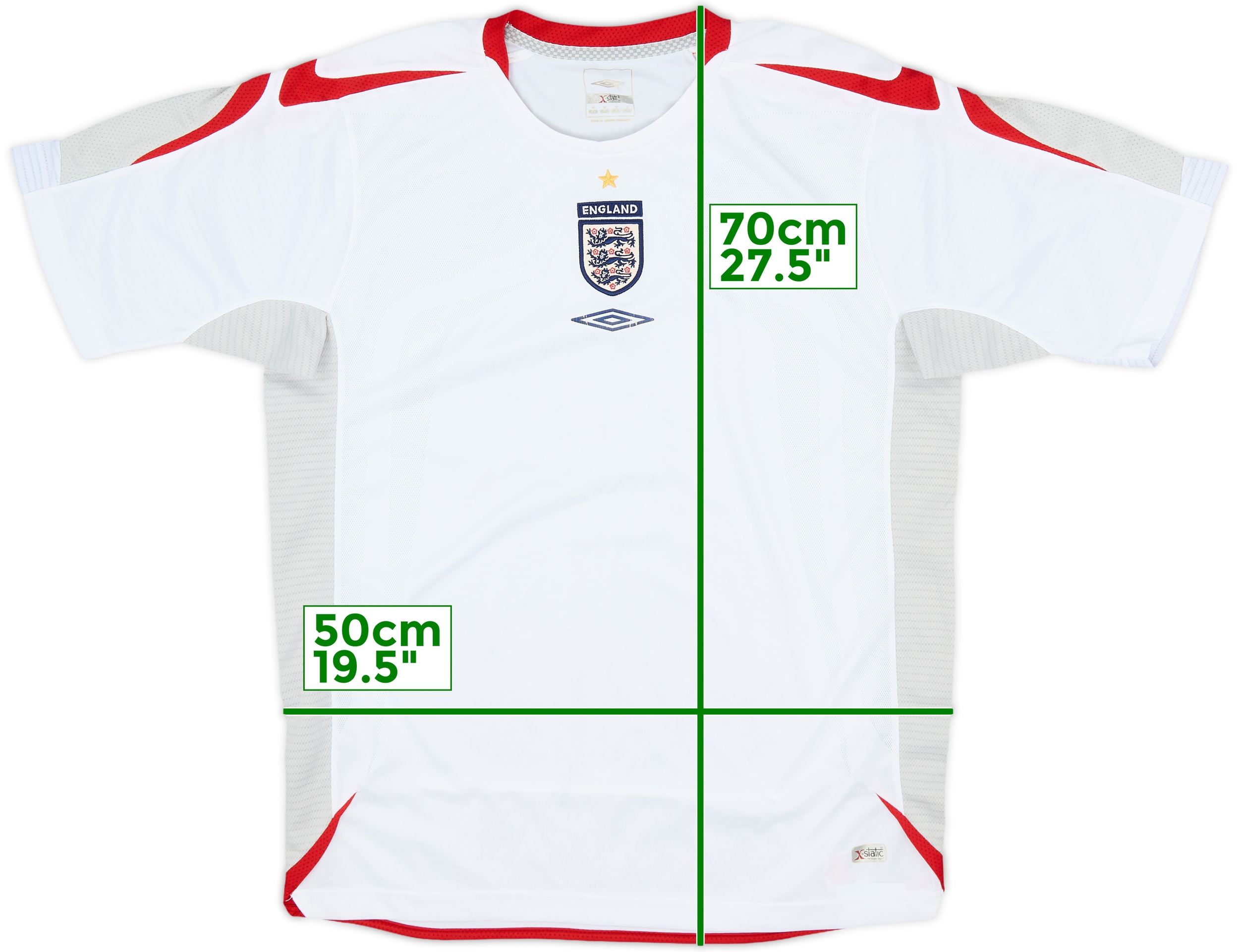 2007-09 England Umbro Training Shirt - 6/10 - (M)