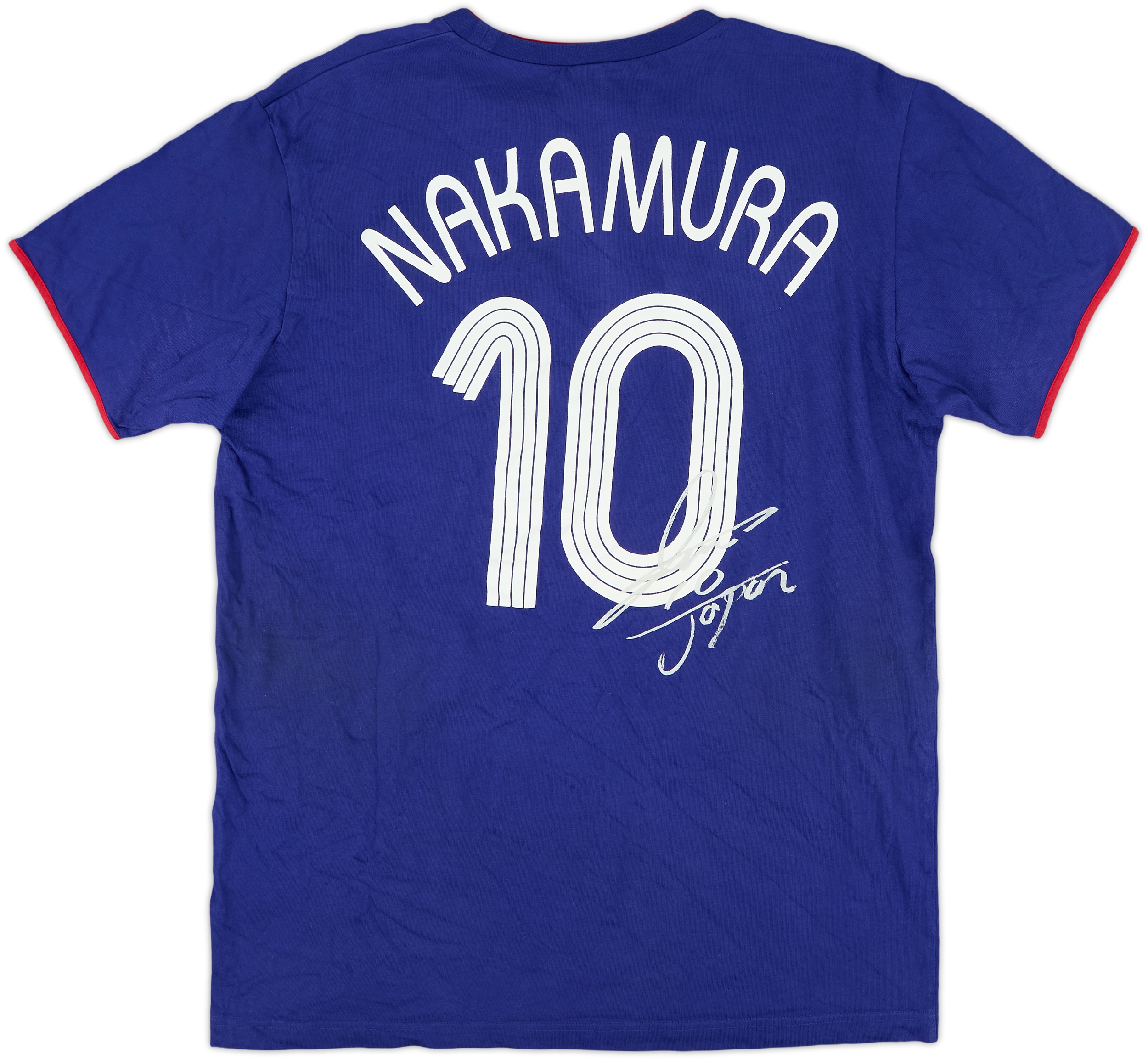 【未使用品】2006WC 日本代表ユニフォーム　NAKAMURA 10 2006 Japan adidas Cotton Tee Nakamura #10 - 8/10 - (M)