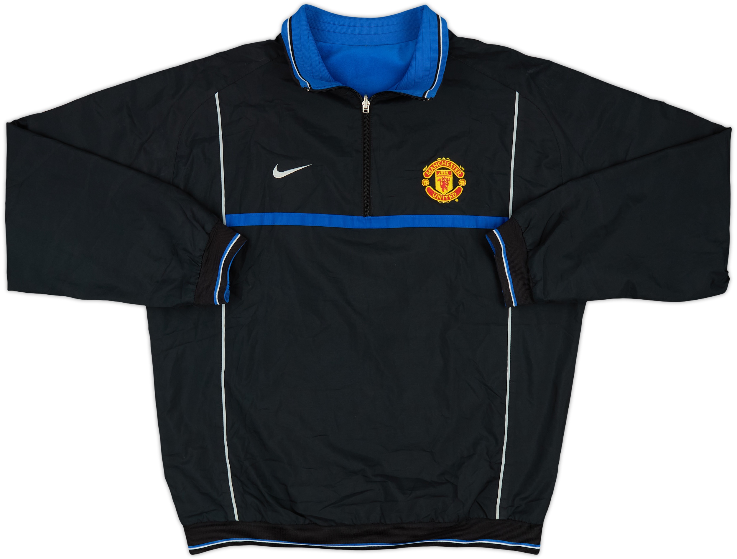 2002-03 Manchester United Nike Reversible 1/4 Zip Drill Top - 5/10