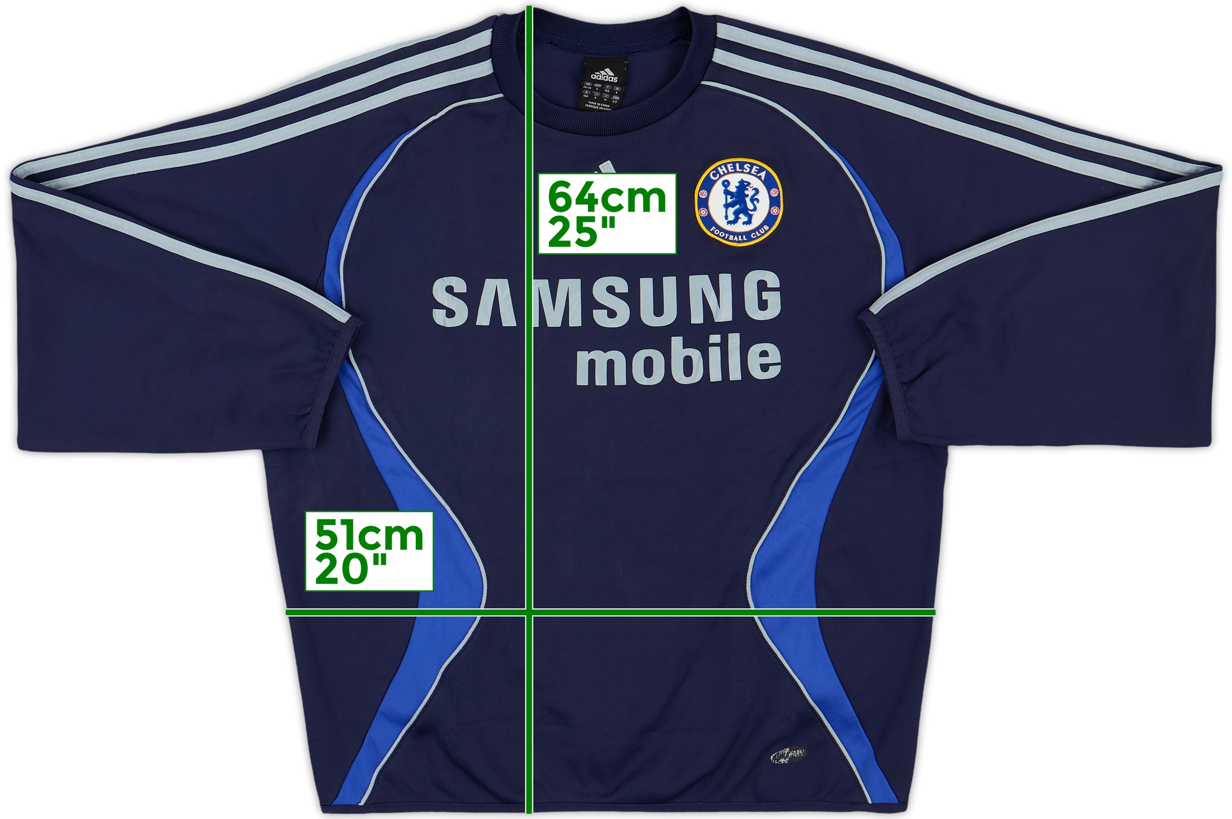 2006-07 adidas CHELSEA サッカーシャツ アウェイ 長袖 2006-07 adidas CHELSEA サッカーシャツ アウェイ 長袖 2006-07