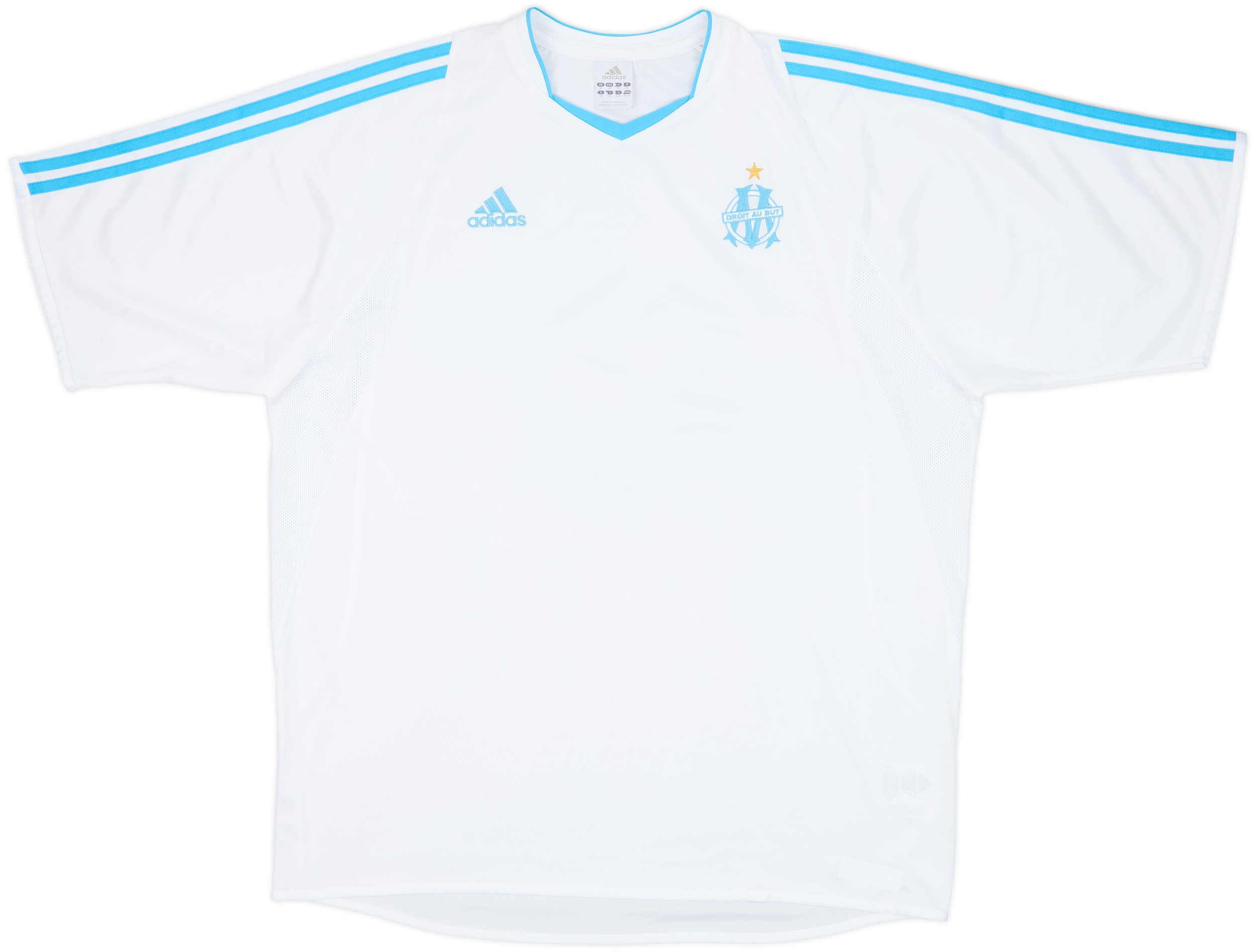 Maillot Olympique De Marseille 2003/2004 Domicile - Adidas, XL, Floqué Mido #9