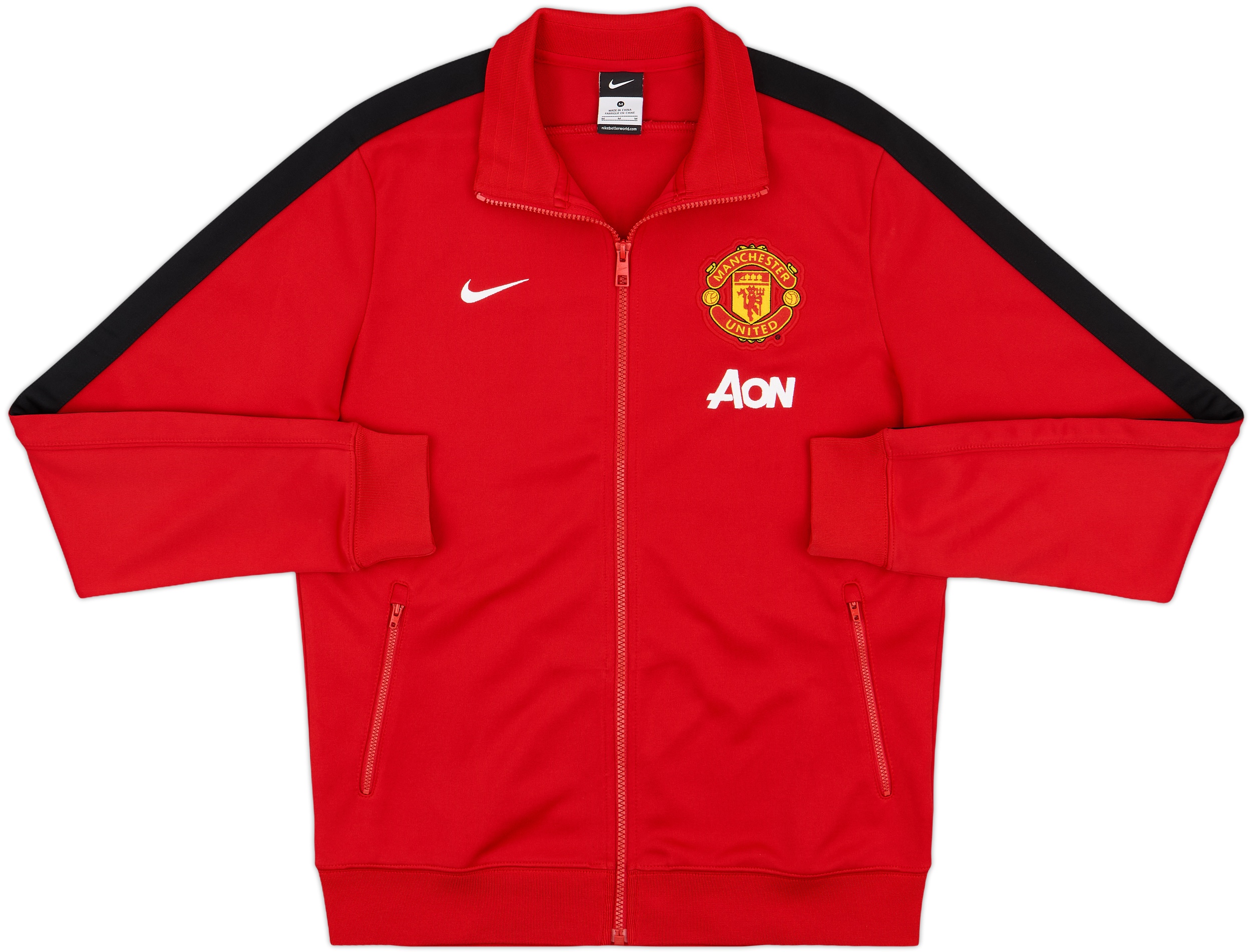2013-14 Manchester United Nike Track Jacket - 10/10 - (M)