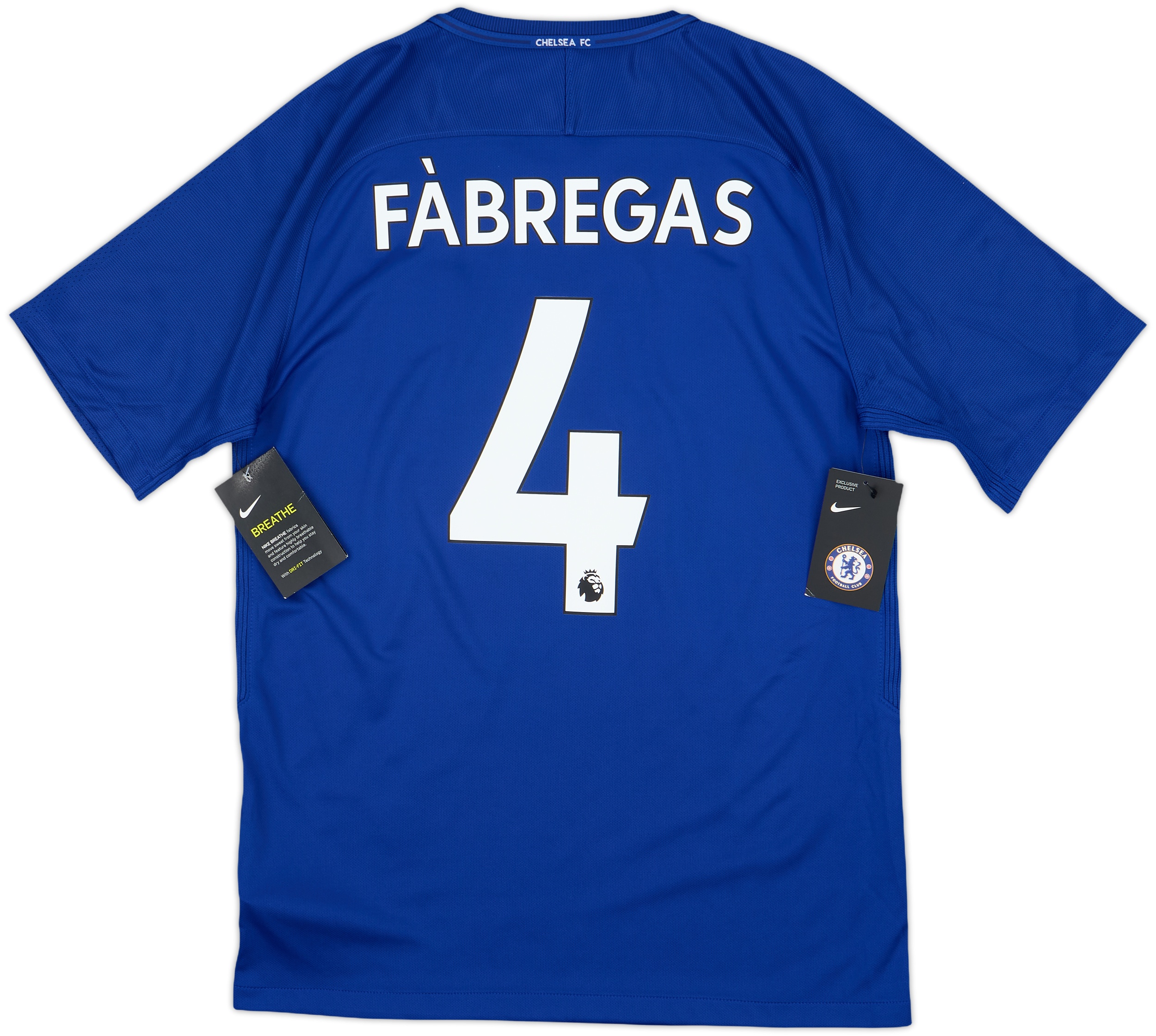 2017-18 Chelsea Home Shirt Fabregas #4 (M)
