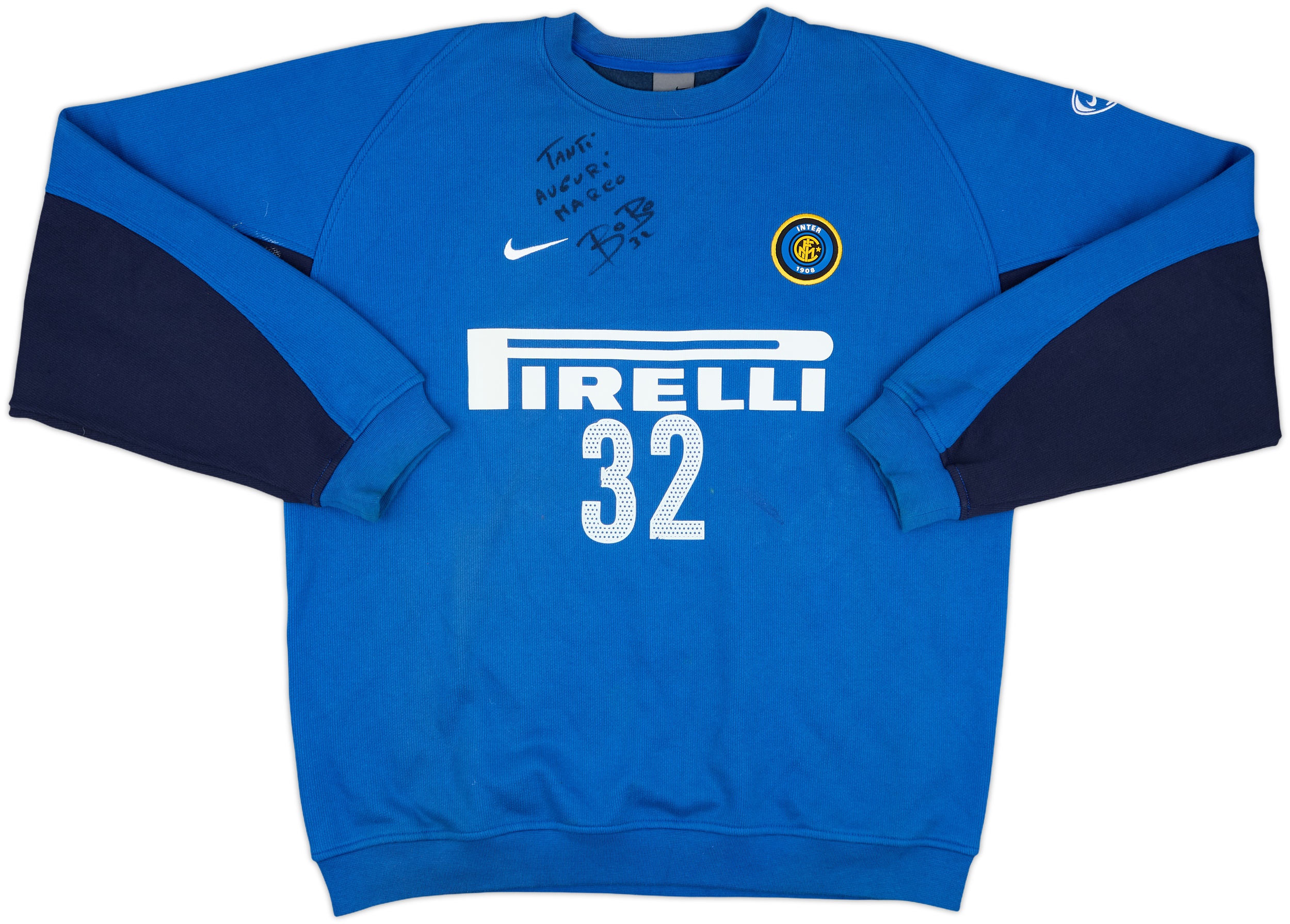 （希少）1999-00 Inter Milan Nike Sweat Top 希少）1999-00 Inter Milan Nike Sweat Top