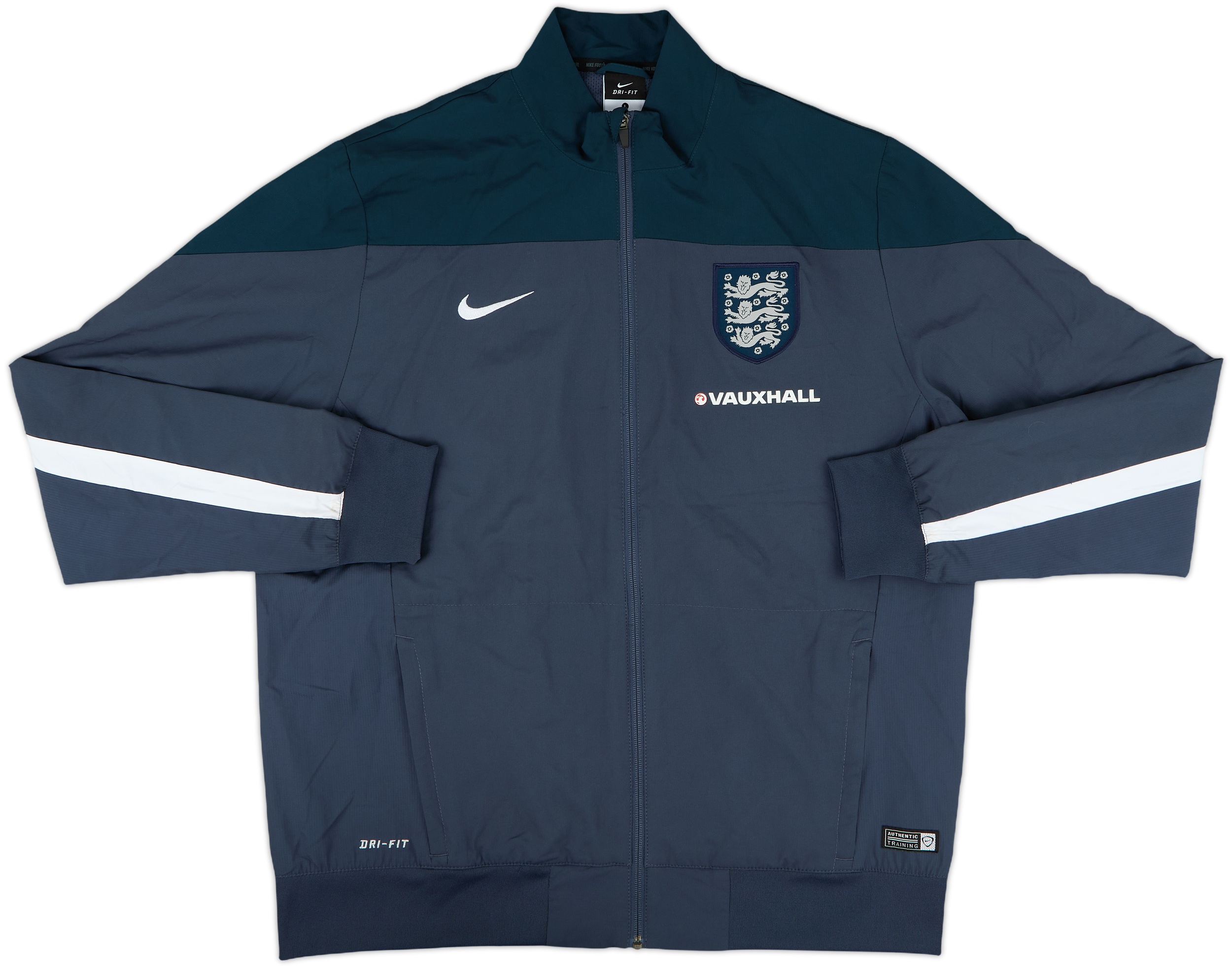 【レア】Nikeナイキ イングランド ENGLANDジャケット　長袖グレー 2014-15 England Nike Track Jacket - 7/10 - (L)