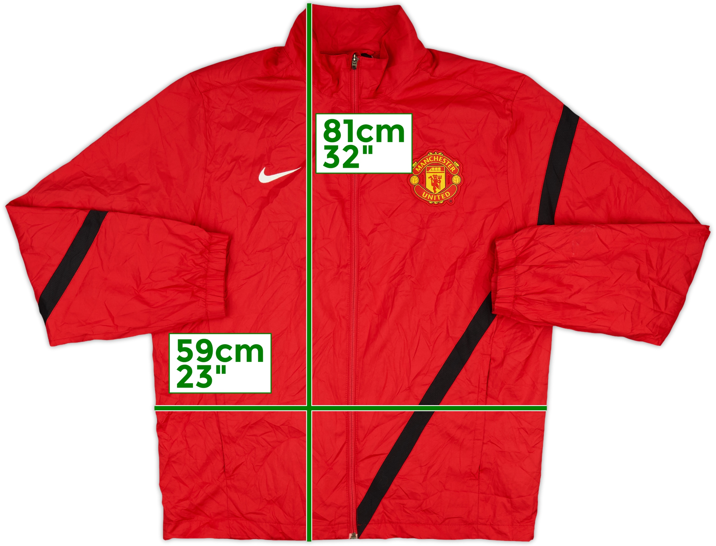 2011-12 Manchester United Nike Track Jacket - 8/10 - (L)