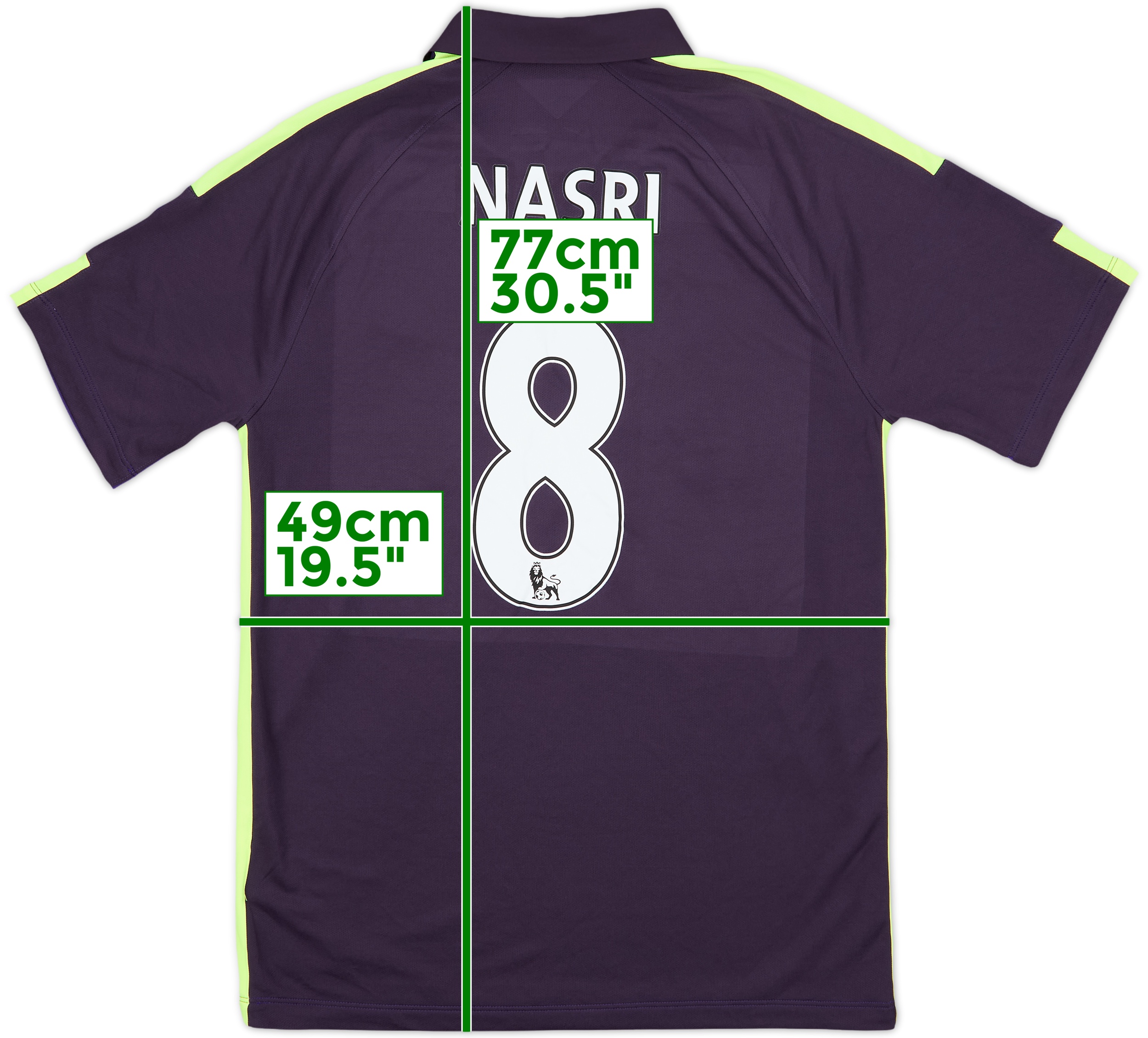2014-15 Manchester City Third Shirt Nasri #8 - 7/10 - (M)