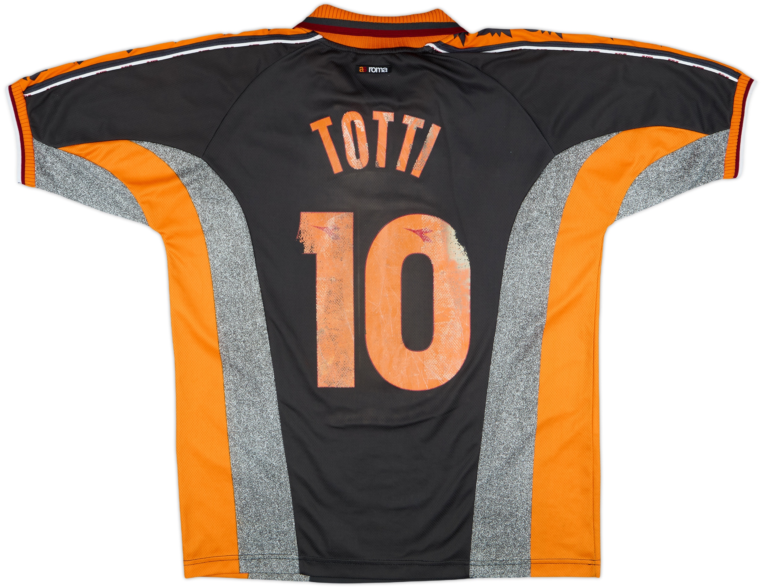 最終再値下げ【新品】AS　ROMA(3rd)No.10 ToTTI　長袖XL 2011-12 Roma Third L/S Shirt Totti #10 (XXL)