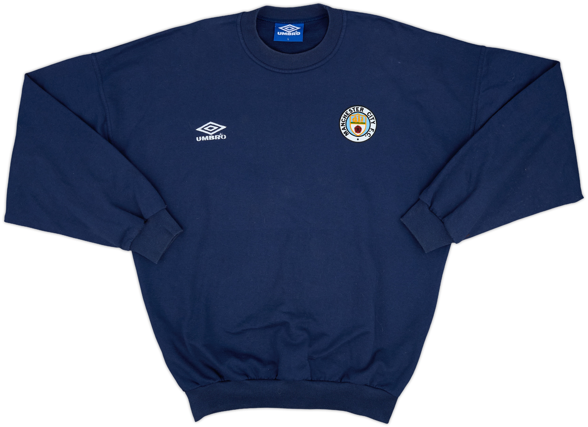 ウェア Manchester City Umbro sweat shirts XXL 1993-94 Manchester City Umbro Sweat Top - 9/10 - (L)