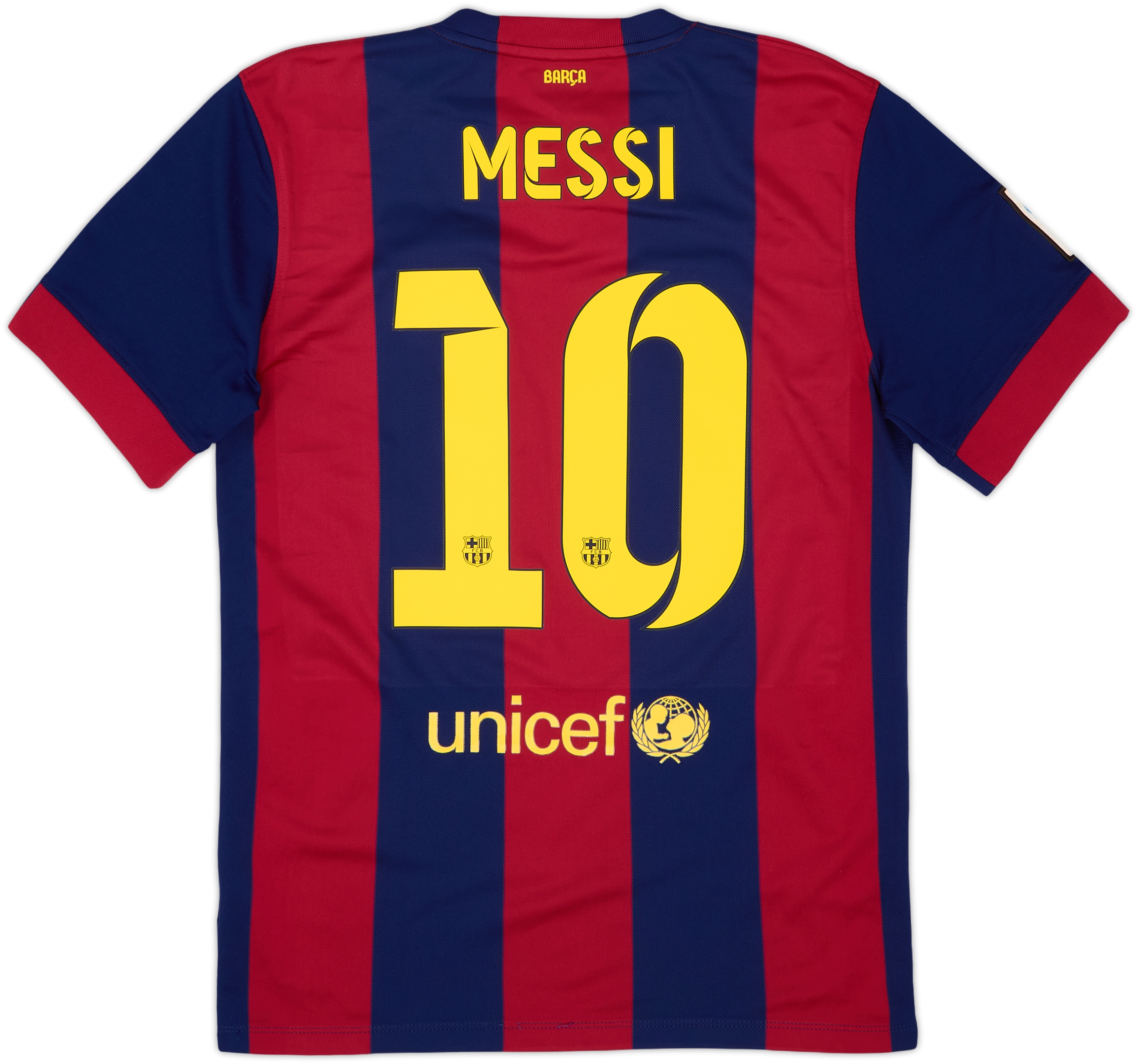 【新品タグ付】FC Barcelona Messi 10 シャツ　2014 2014-15 Barcelona Home Shirt Messi #10 - 8/10 - (M)