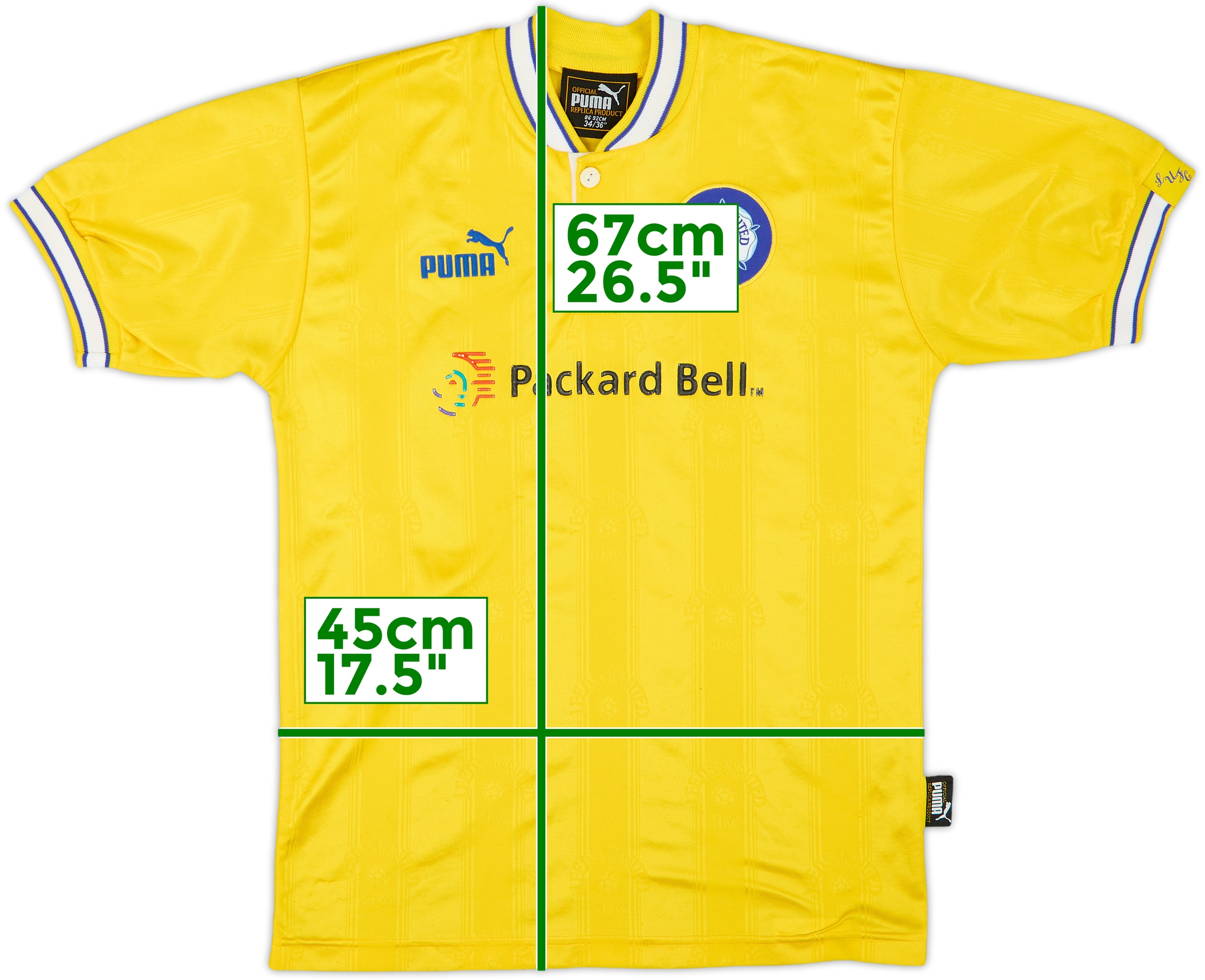 1996-99 Leeds United Away Shirt - 8/10 - (XL.Boys)