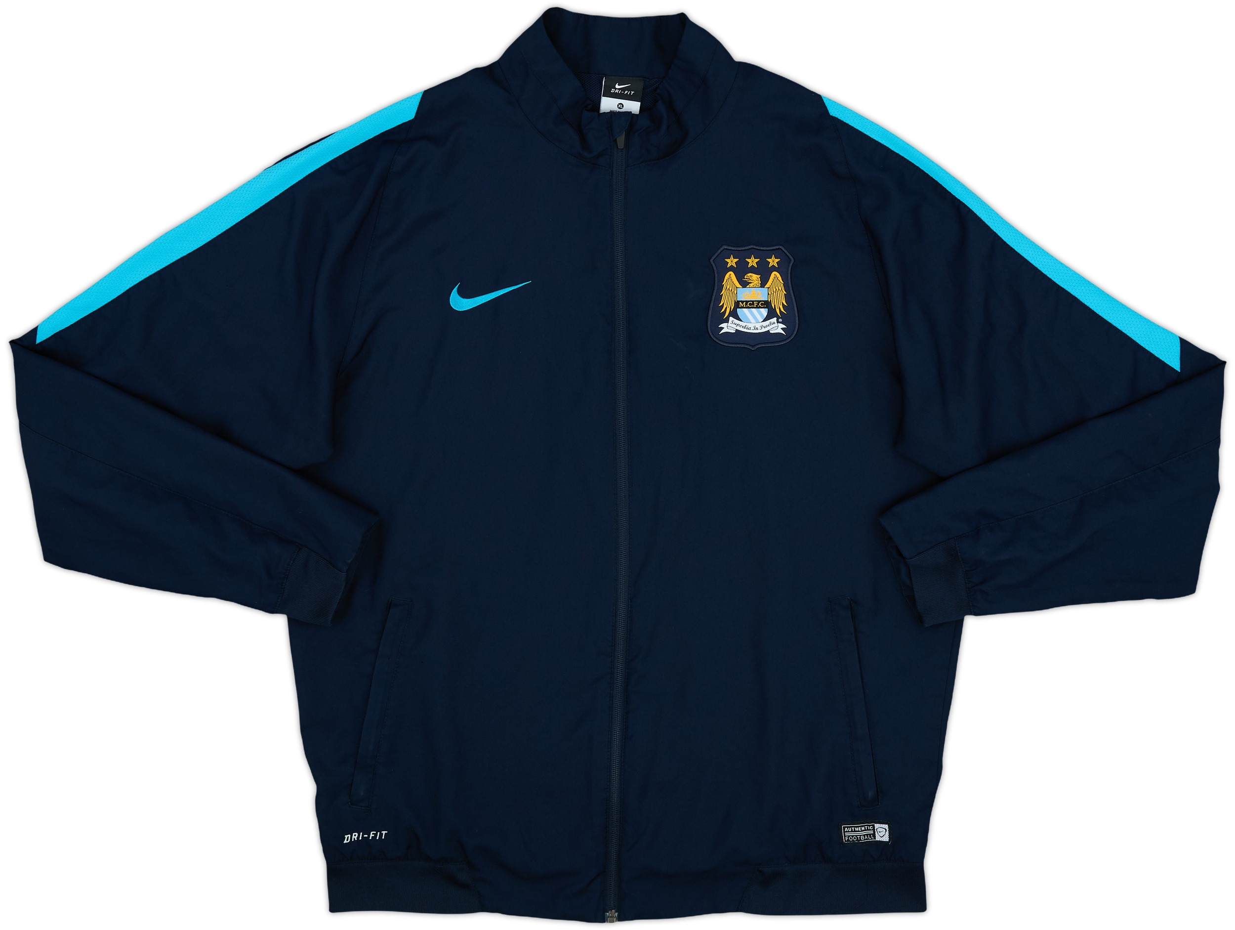 2015-16 Manchester City Nike Track Jacket - 7/10 - (XL)