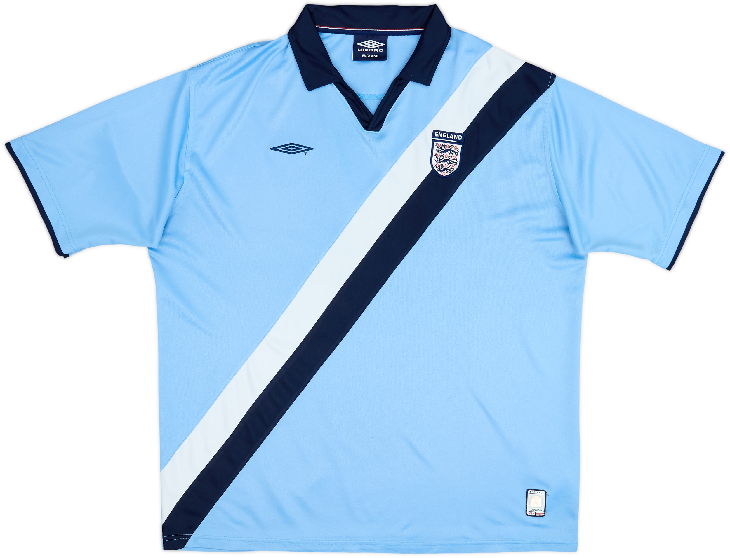 2004-06 England Umbro Polo Shirt - 8/10 - (XXL)