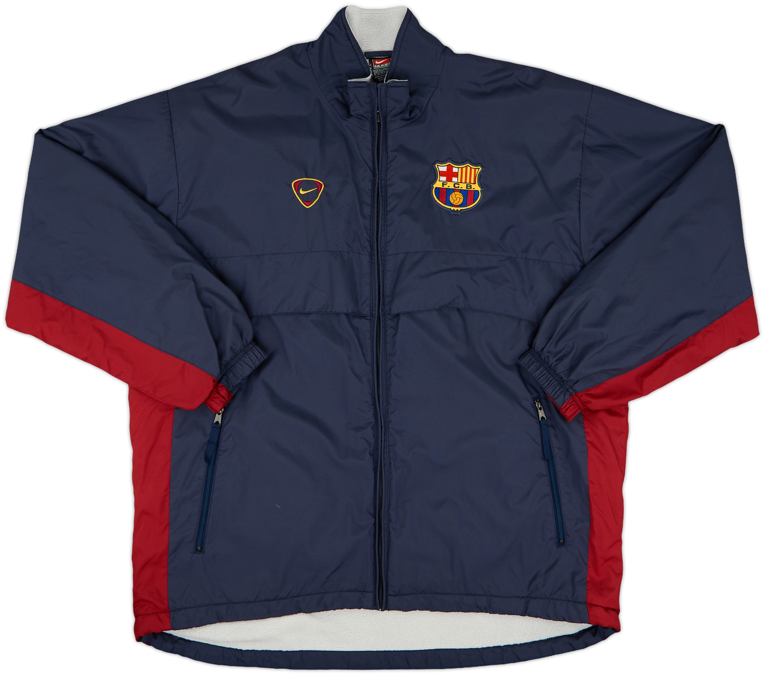 ウェア NIKE FC Barcelona Official Bench Coat L Nike FC Barcelona Bench Coat padded jacket M size | eBay