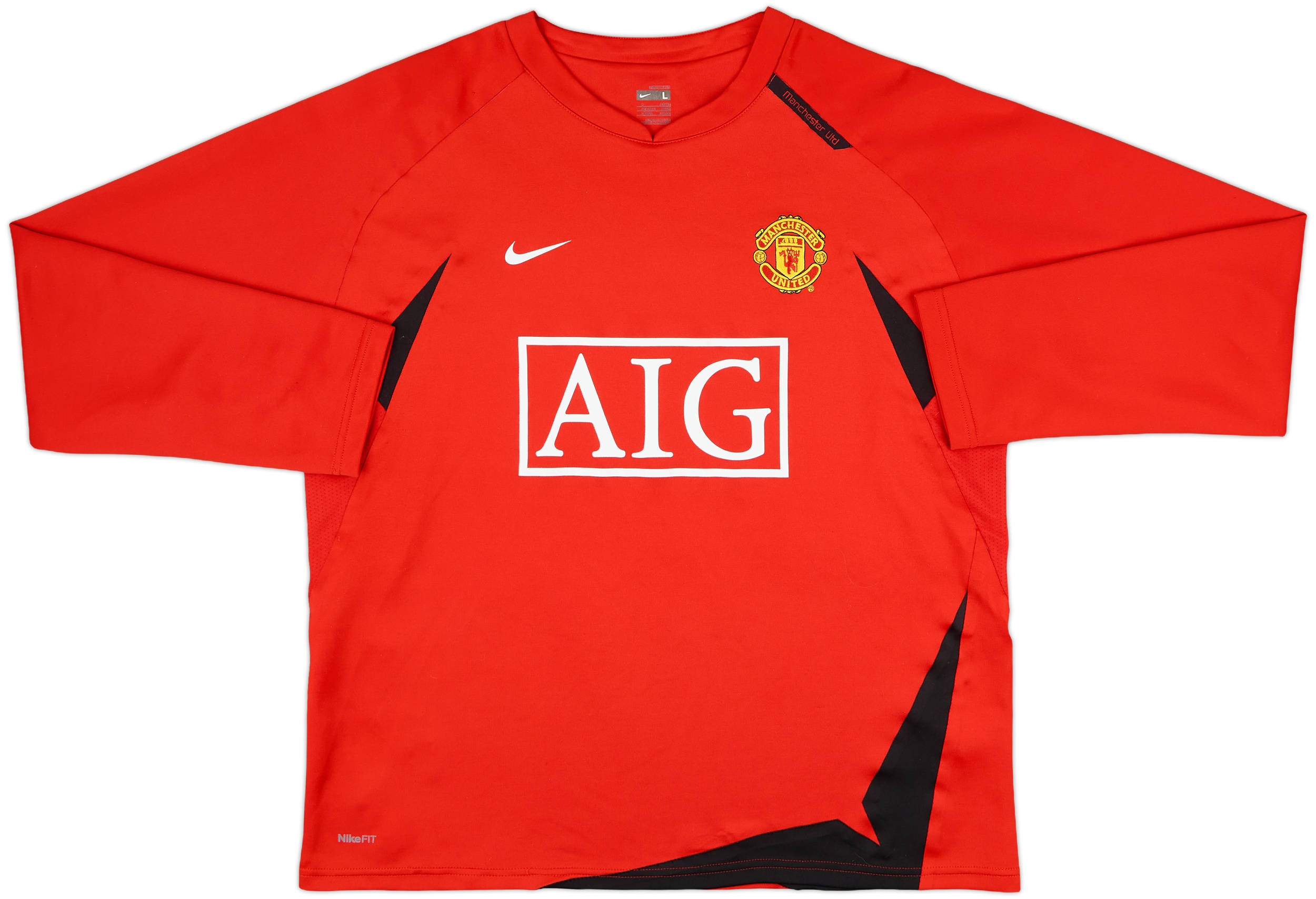 Nike Manchester United ピステ L 2007-08 Manchester United Nike Sweat Top - 8/10 - (L)