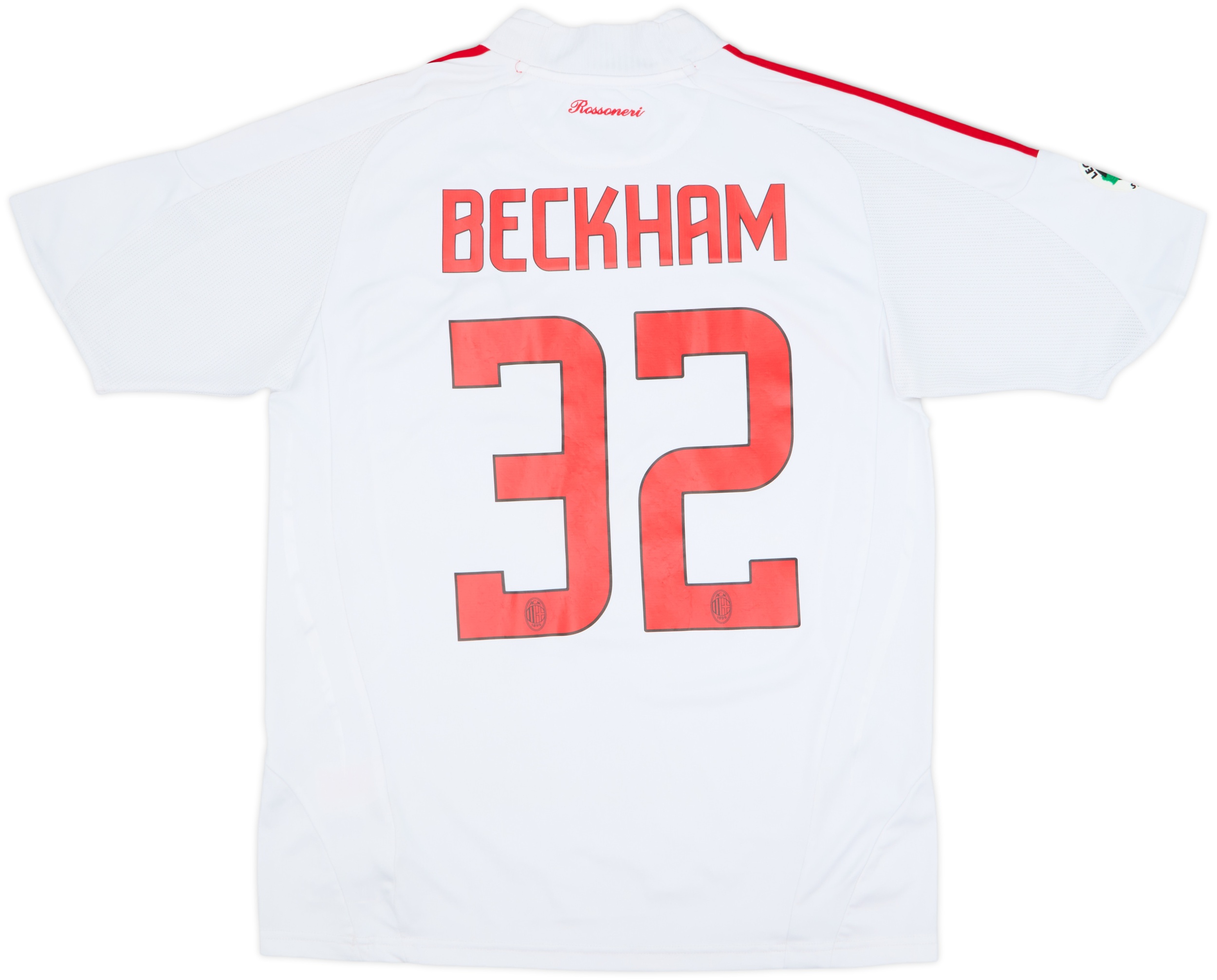 u*6様 ACミラン BECKHAM 32番 シャツ 2008-09 AC Milan Away Shirt Beckham #32 - 6/10 - (XL.Boys)