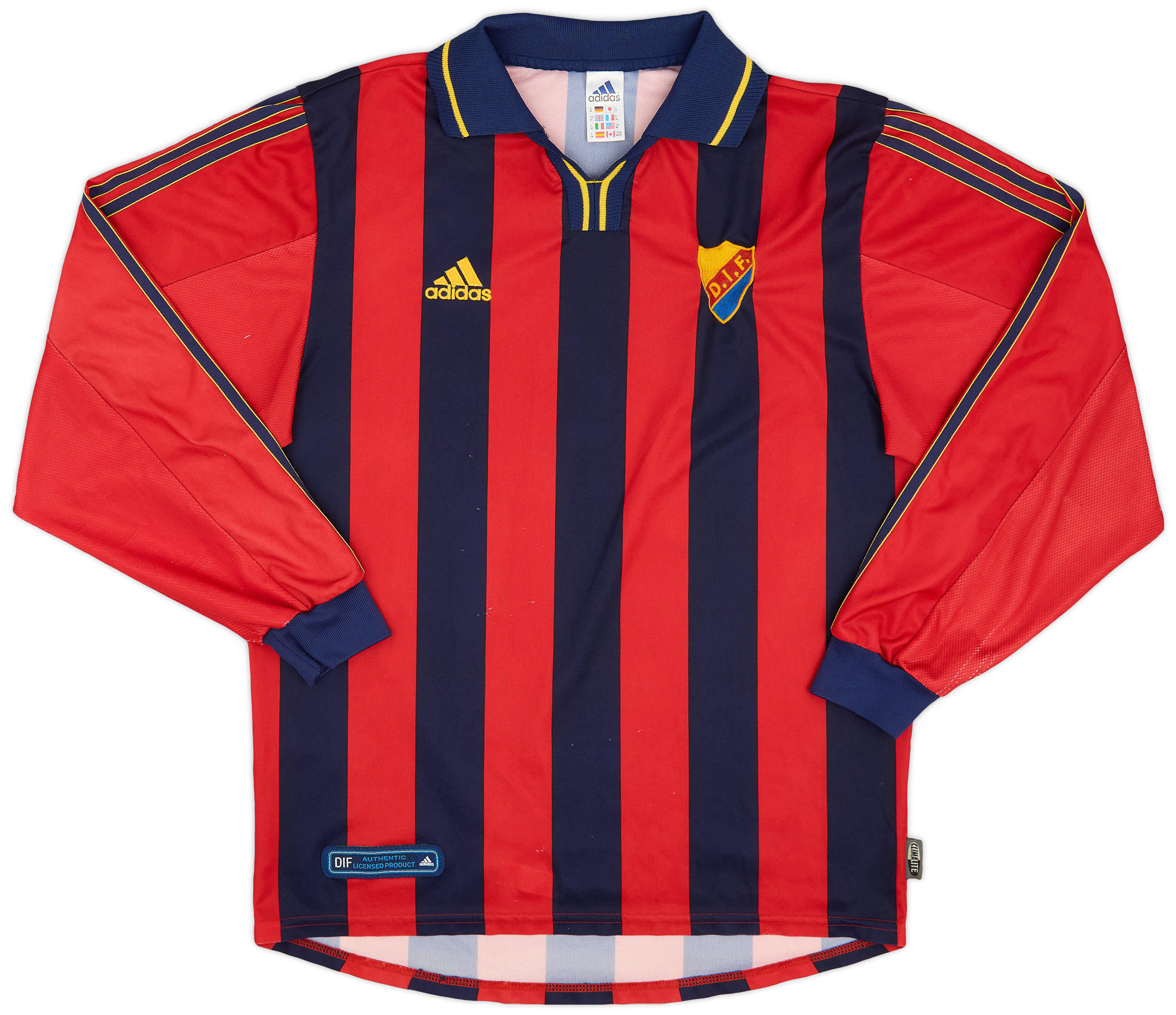 Maillot Djurgårdens IF 2008-2010 – Adidas – Bleu, Taille XL – Homme (excellent état)