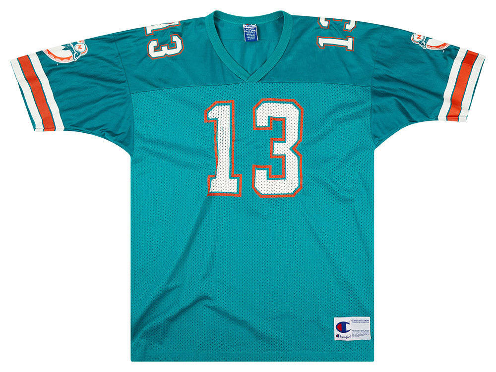 【70％OFF】 #13 Marino Dolphins Miami 1990-96 Champion XL (Home) Jersey ユニフォーム