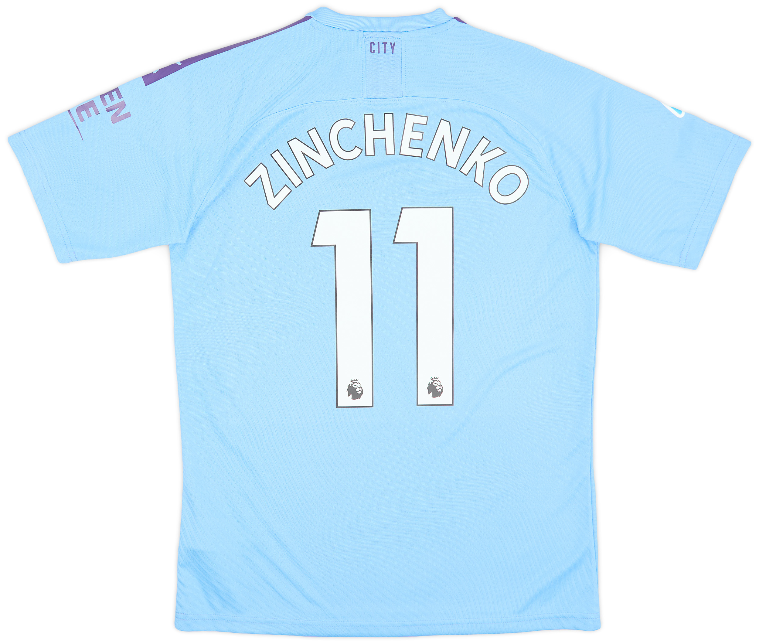 201920 Manchester City Authentic Home Shirt Zinchenko 11 8/10 (M)