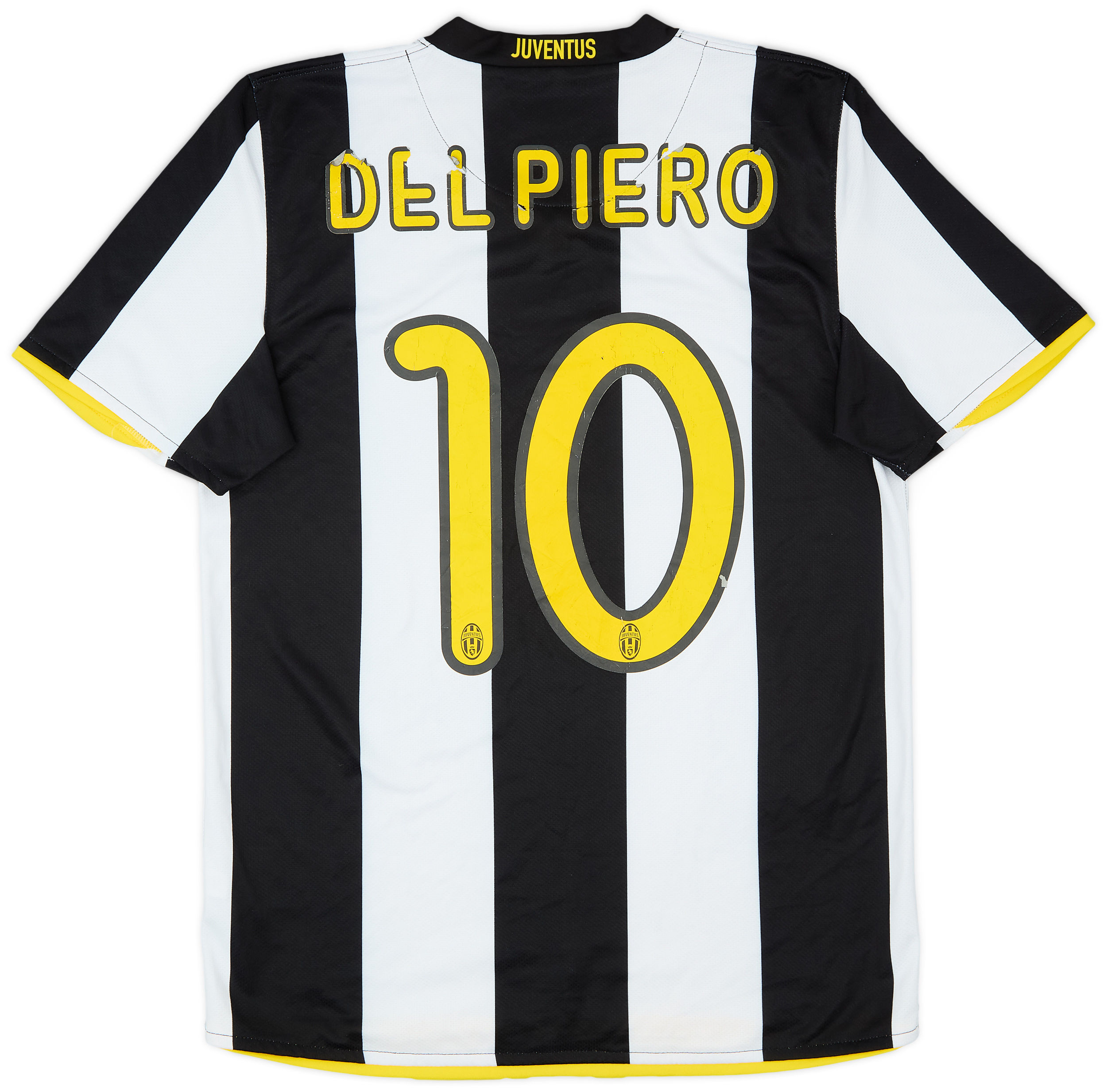 2008-09 Juventus Signed Home Shirt Del Piero #10 - 4/10 - (S)