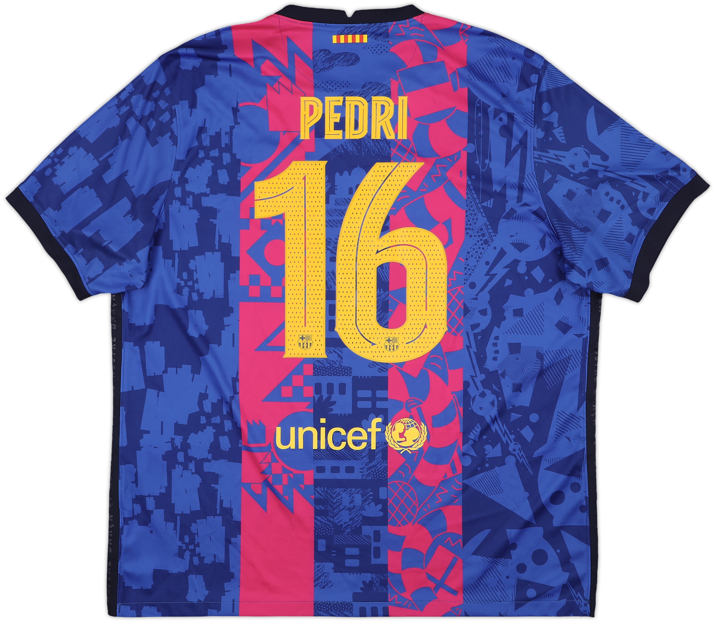 Nike FCバルセロナ PEDRI 16 シャツ 2021-22 Barcelona Third Shirt Pedri #16 - 8/10 - (XXL)
