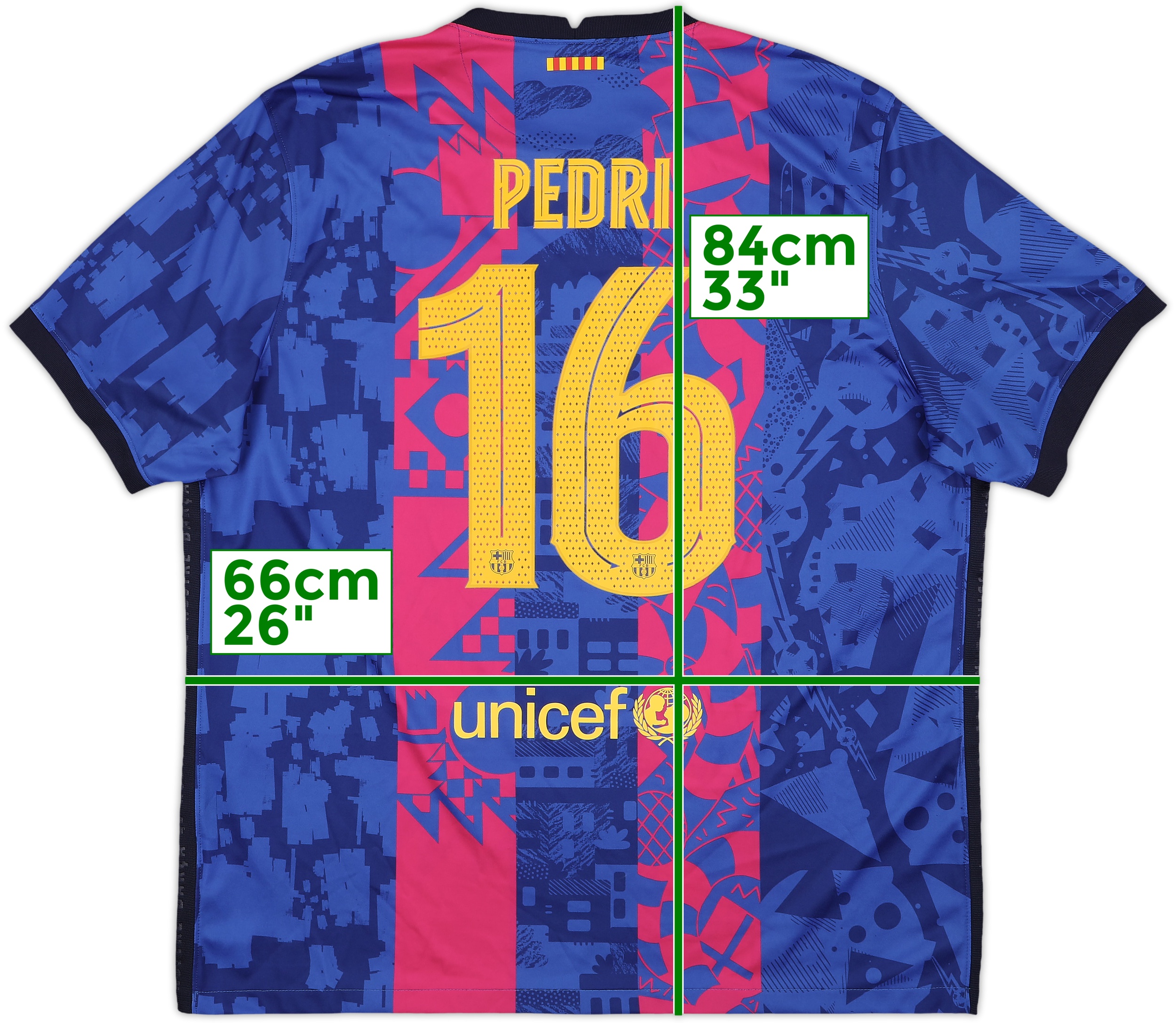 Nike FCバルセロナ PEDRI 16 シャツ 2021-22 Barcelona Third Shirt Pedri #16 - 8/10 - (XXL)