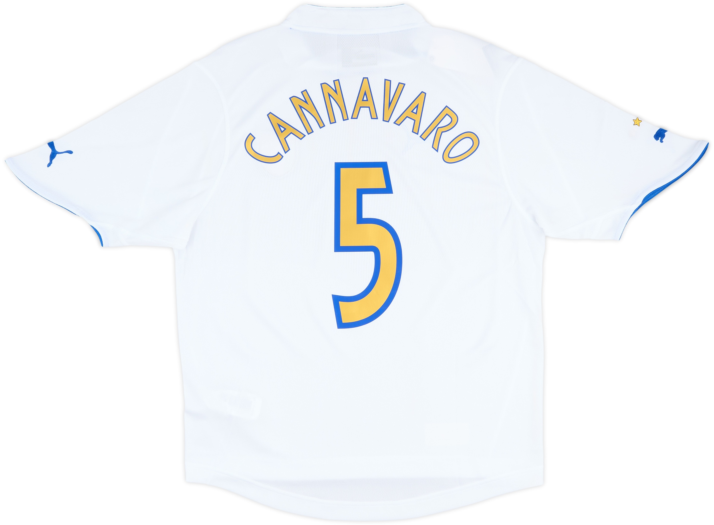 Camiseta de visitante de Italia 2003-04 Cannavaro #5